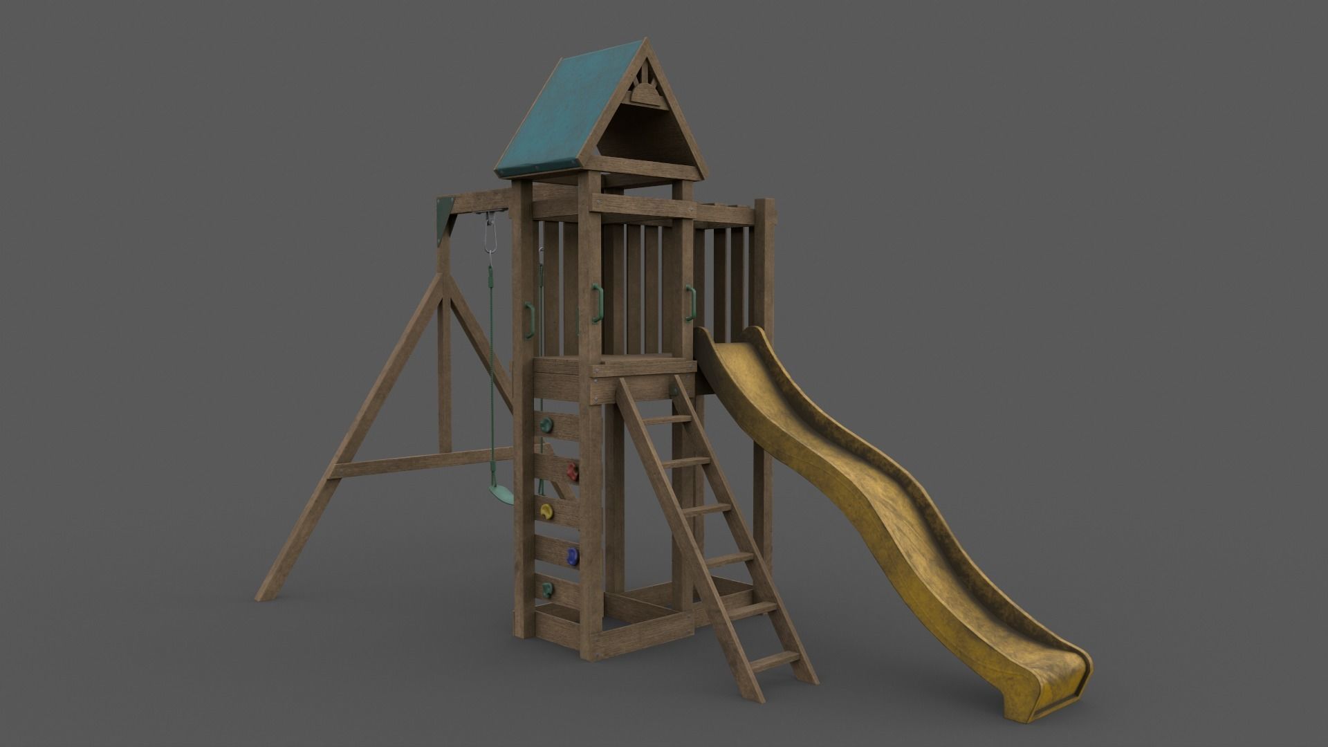 PBR Playground Jungle Gym 02 Low-poly 3D model_17