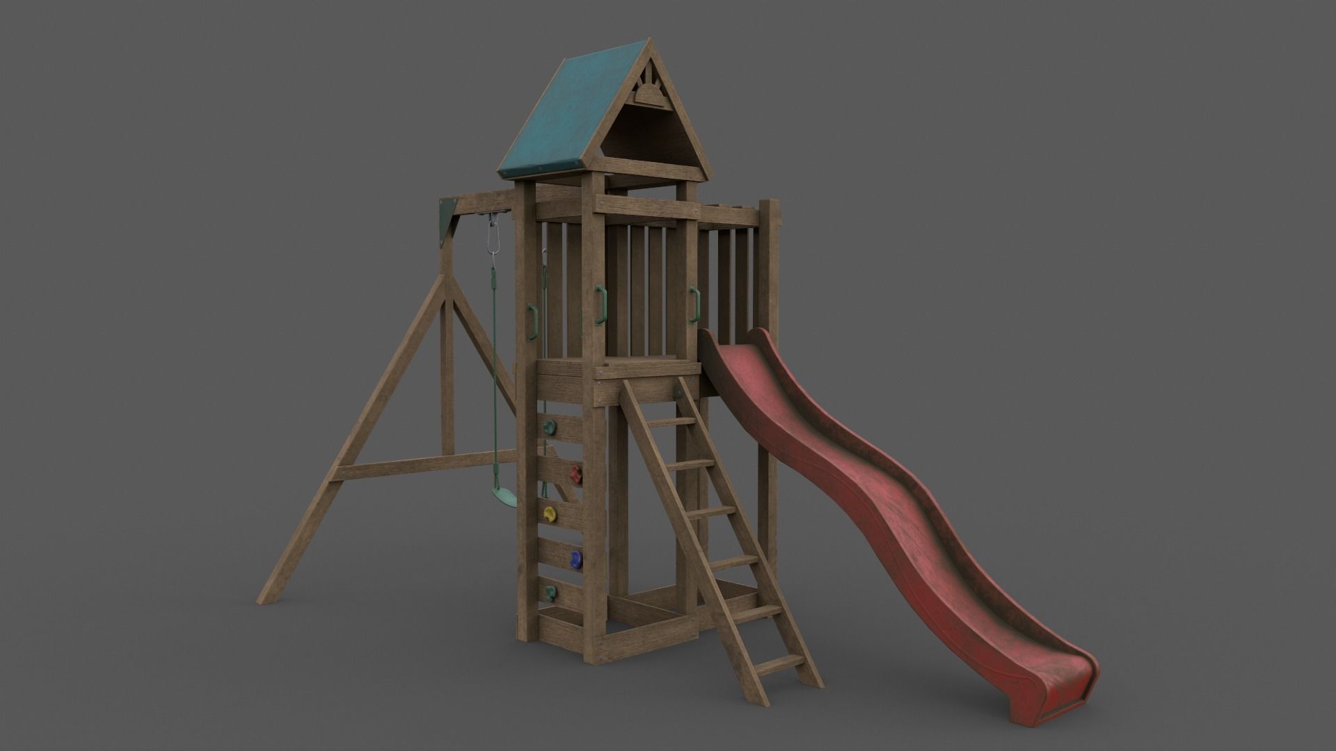 PBR Playground Jungle Gym 02 Low-poly 3D model_15