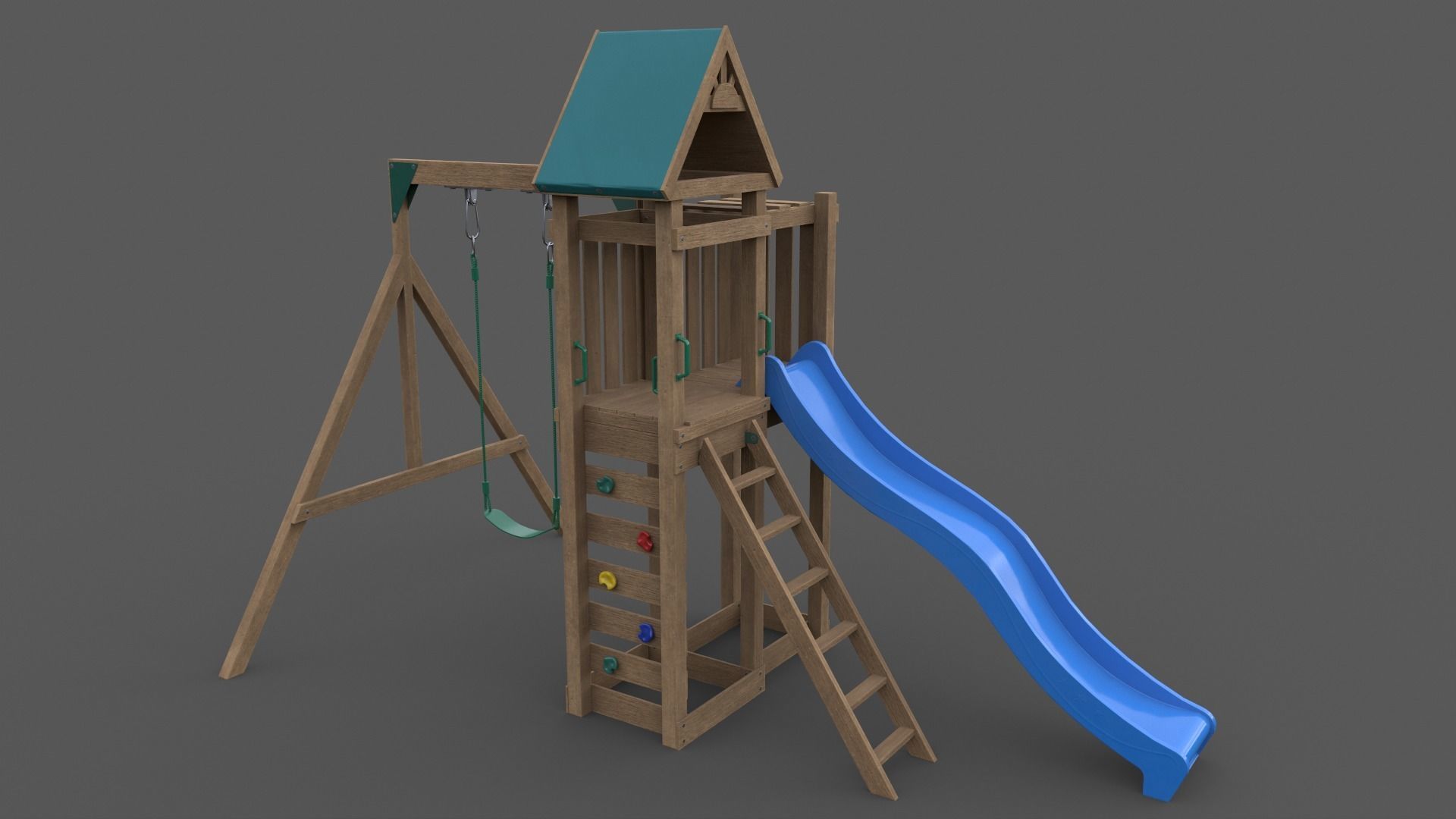 PBR Playground Jungle Gym 02 Low-poly 3D model_18