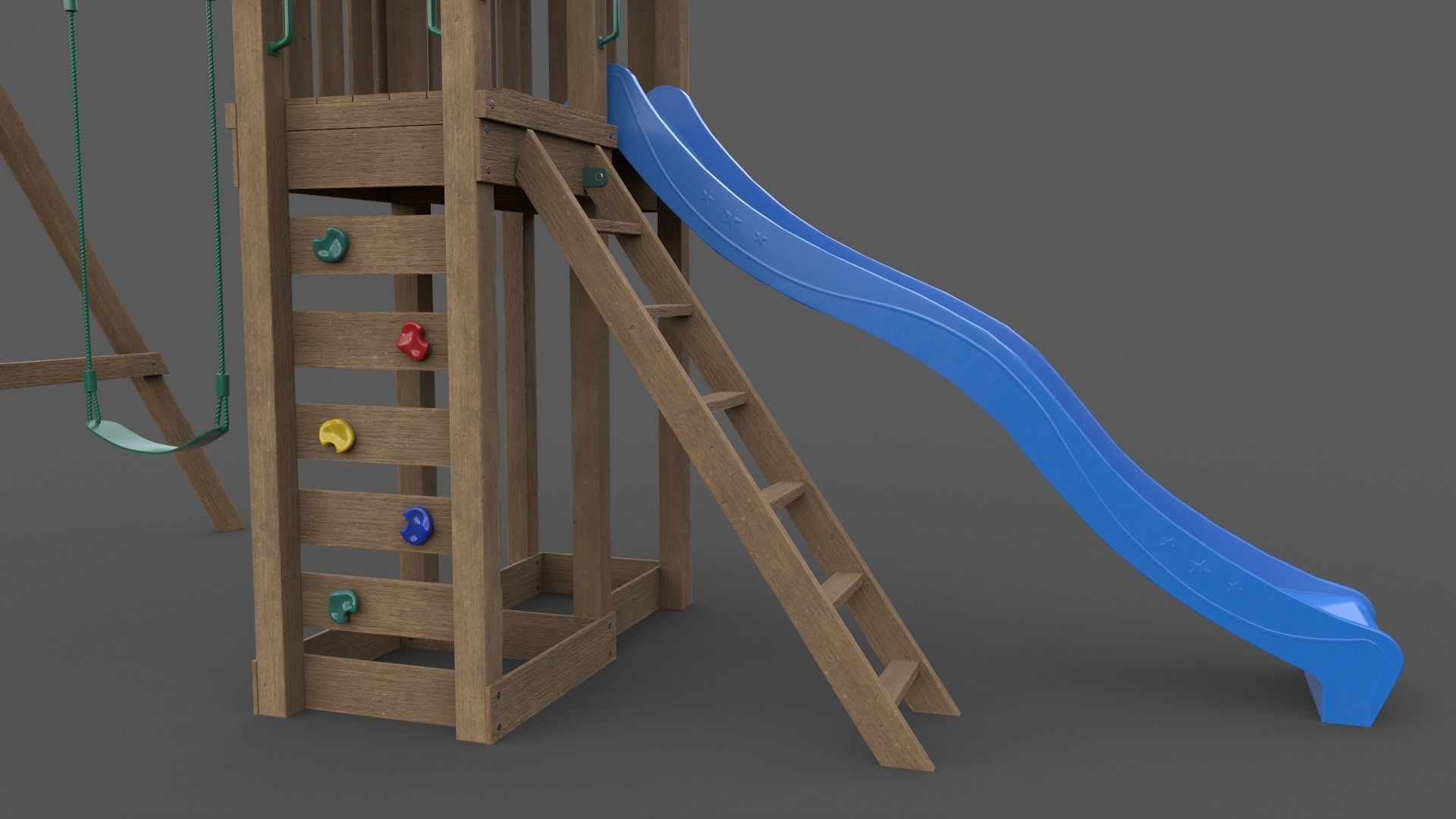 PBR Playground Jungle Gym 02 Low-poly 3D model_30