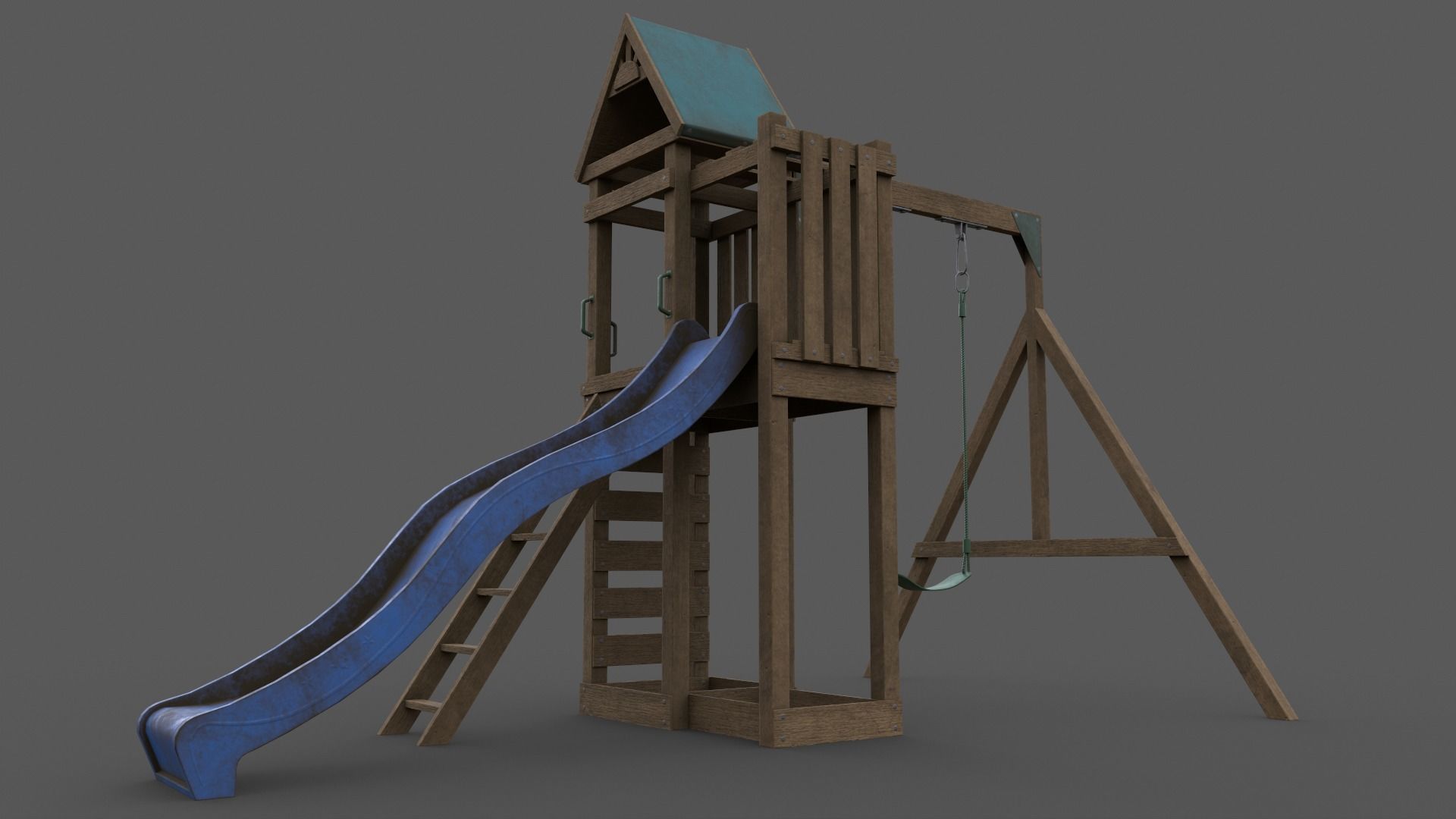 PBR Playground Jungle Gym 02 Low-poly 3D model_25