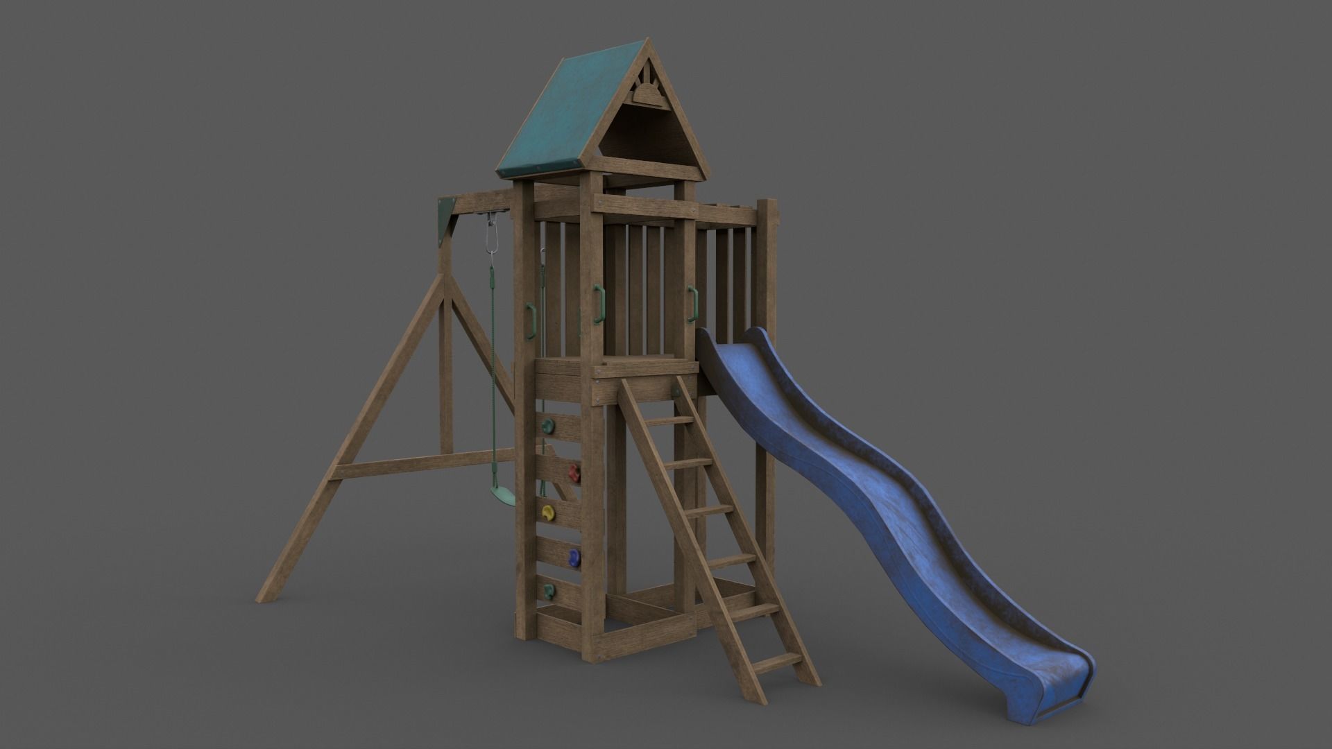 PBR Playground Jungle Gym 02 Low-poly 3D model_3