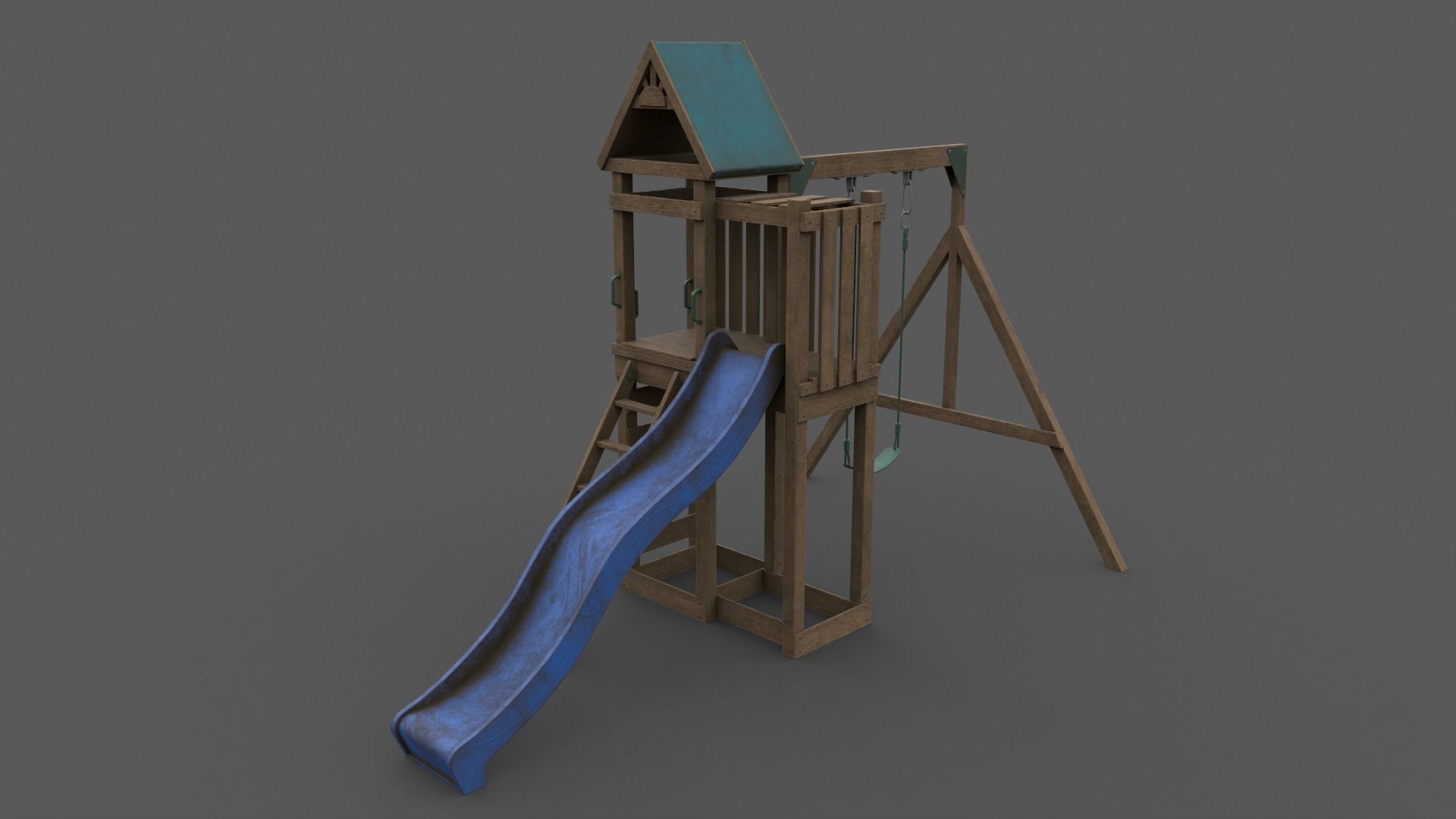 PBR Playground Jungle Gym 02 Low-poly 3D model_27