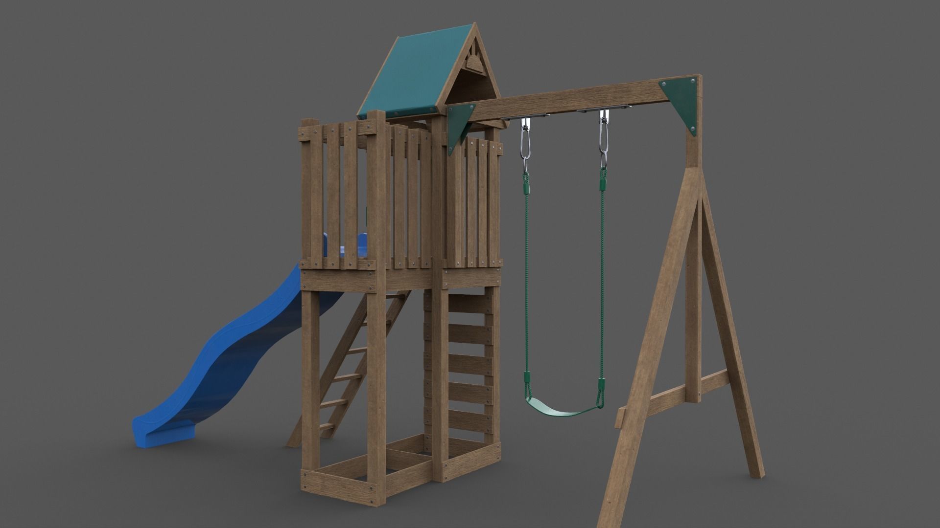 PBR Playground Jungle Gym 02 Low-poly 3D model_22