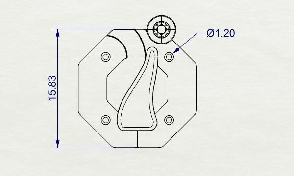 Lock for Chains and Bracelets 3D Print Model 3D print model_5