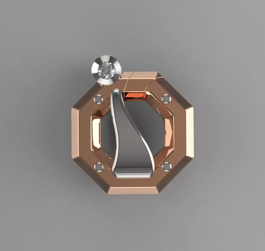 Lock for Chains and Bracelets 3D Print Model 3D print model_0