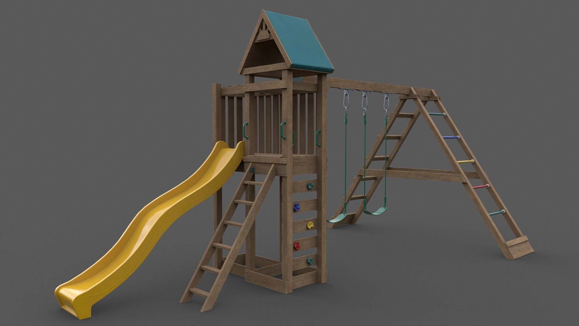 PBR Playground Jungle Gym 03 Low-poly 3D model_16