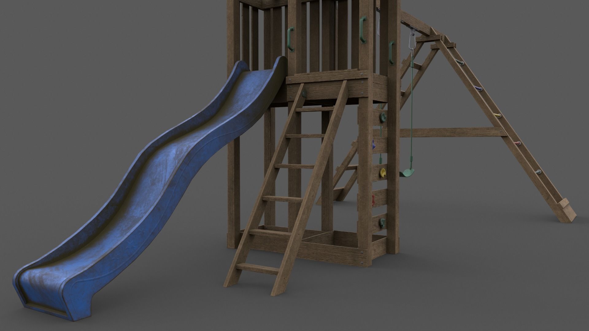 PBR Playground Jungle Gym 03 Low-poly 3D model_25