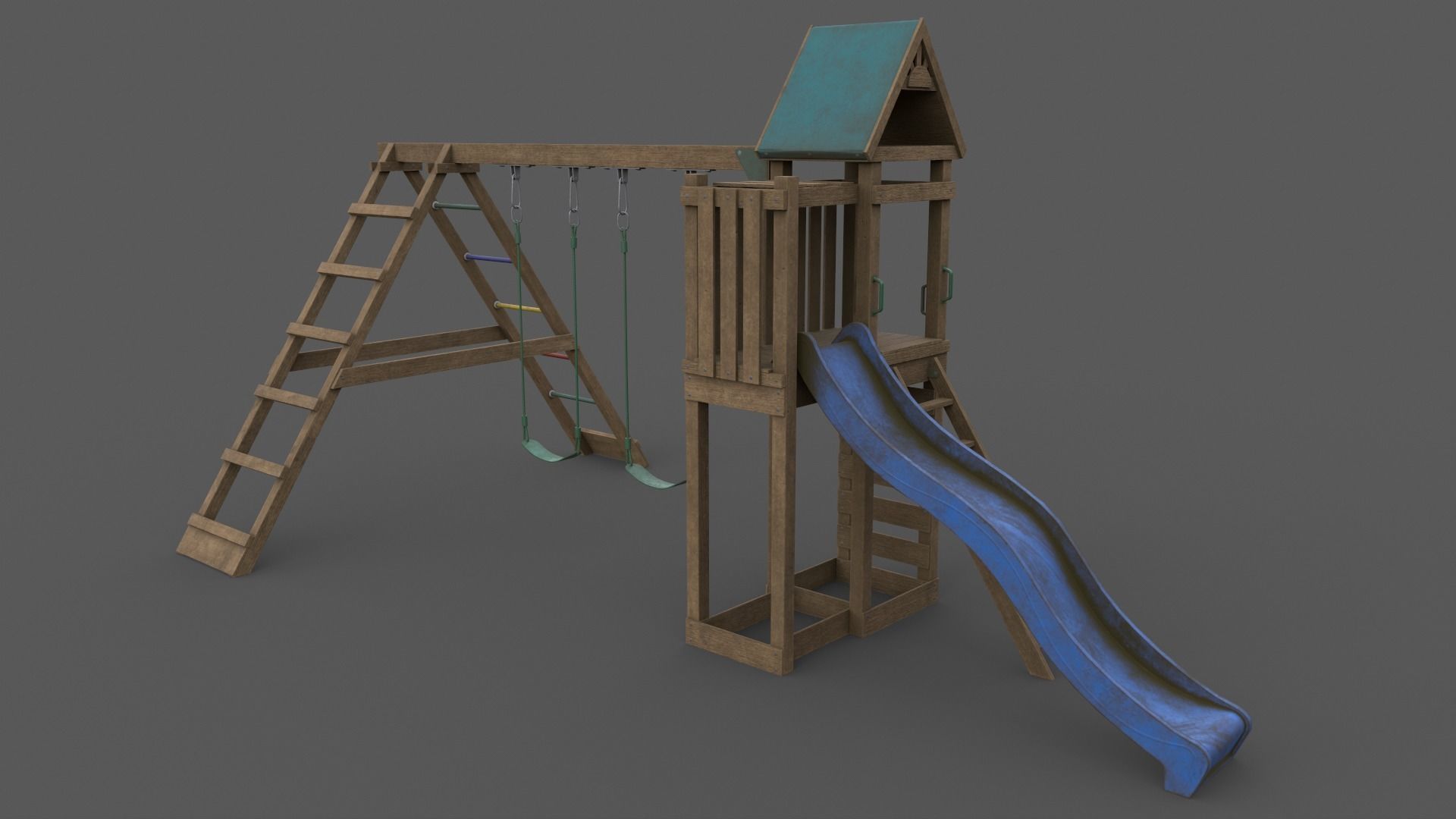 PBR Playground Jungle Gym 03 Low-poly 3D model_21