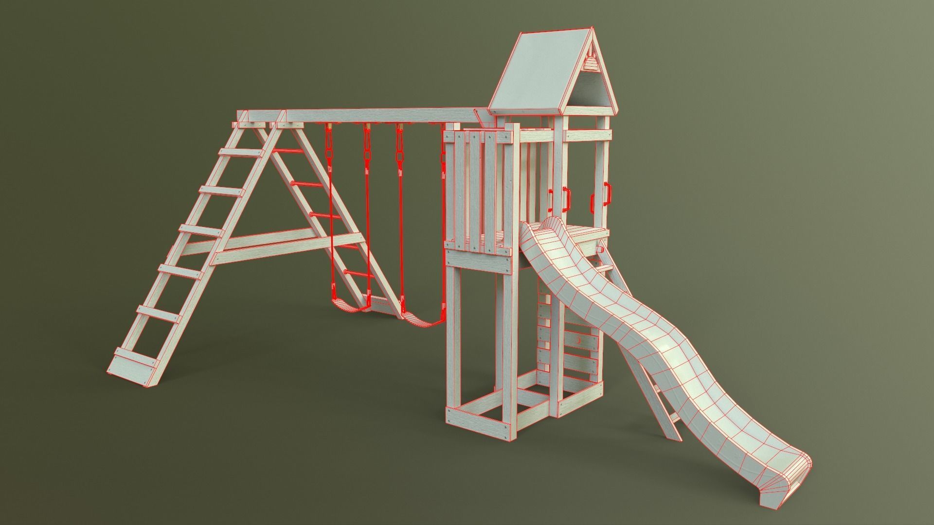 PBR Playground Jungle Gym 03 Low-poly 3D model_44
