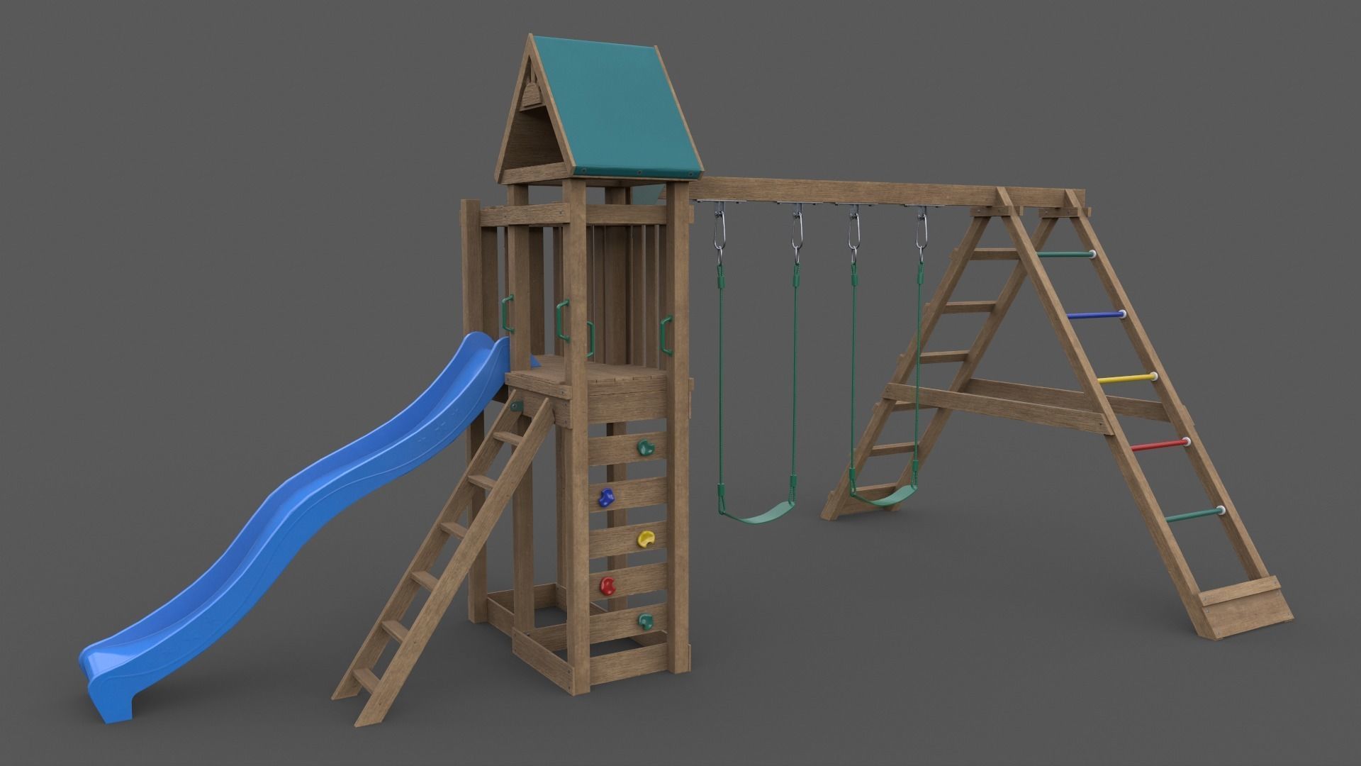 PBR Playground Jungle Gym 03 Low-poly 3D model_27