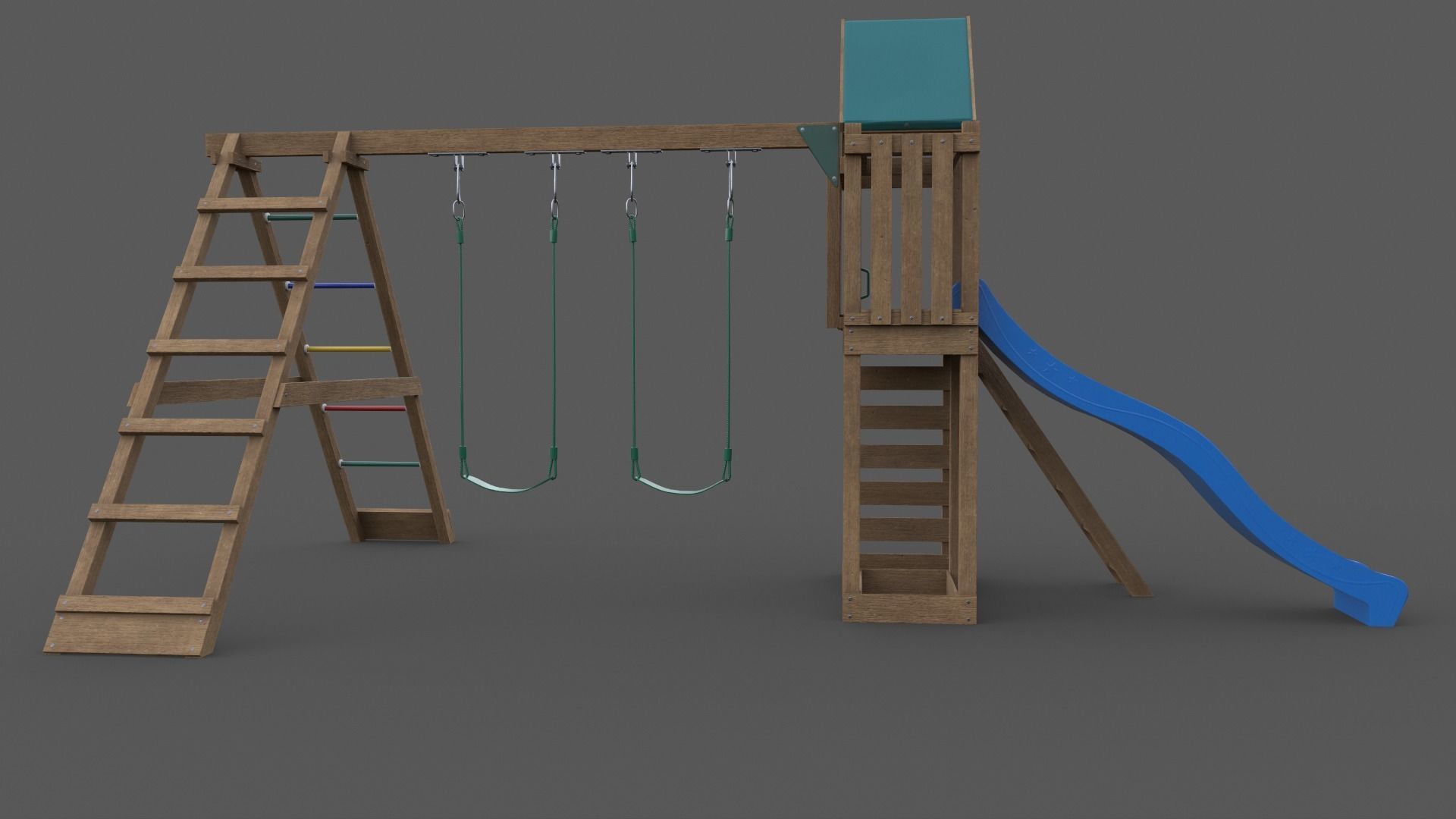 PBR Playground Jungle Gym 03 Low-poly 3D model_31