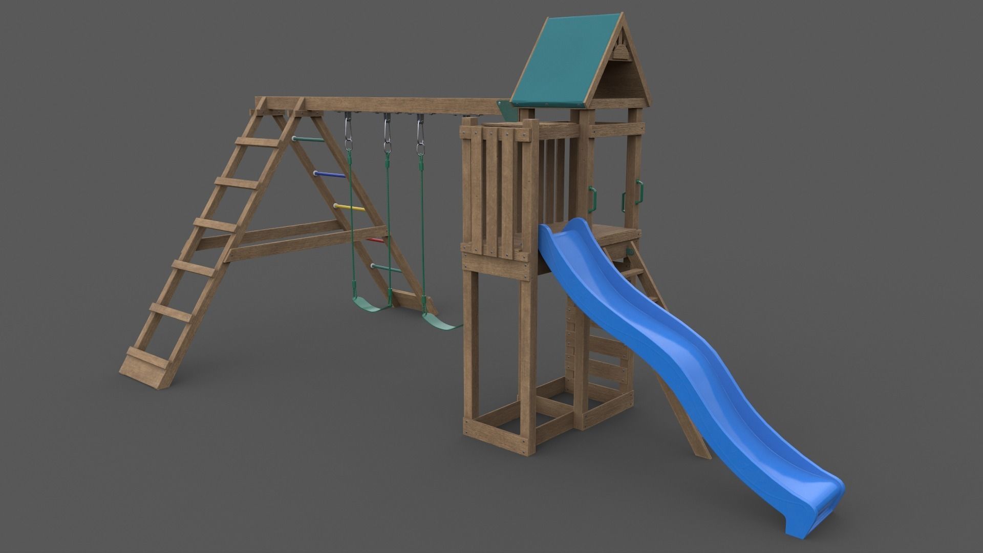 PBR Playground Jungle Gym 03 Low-poly 3D model_20