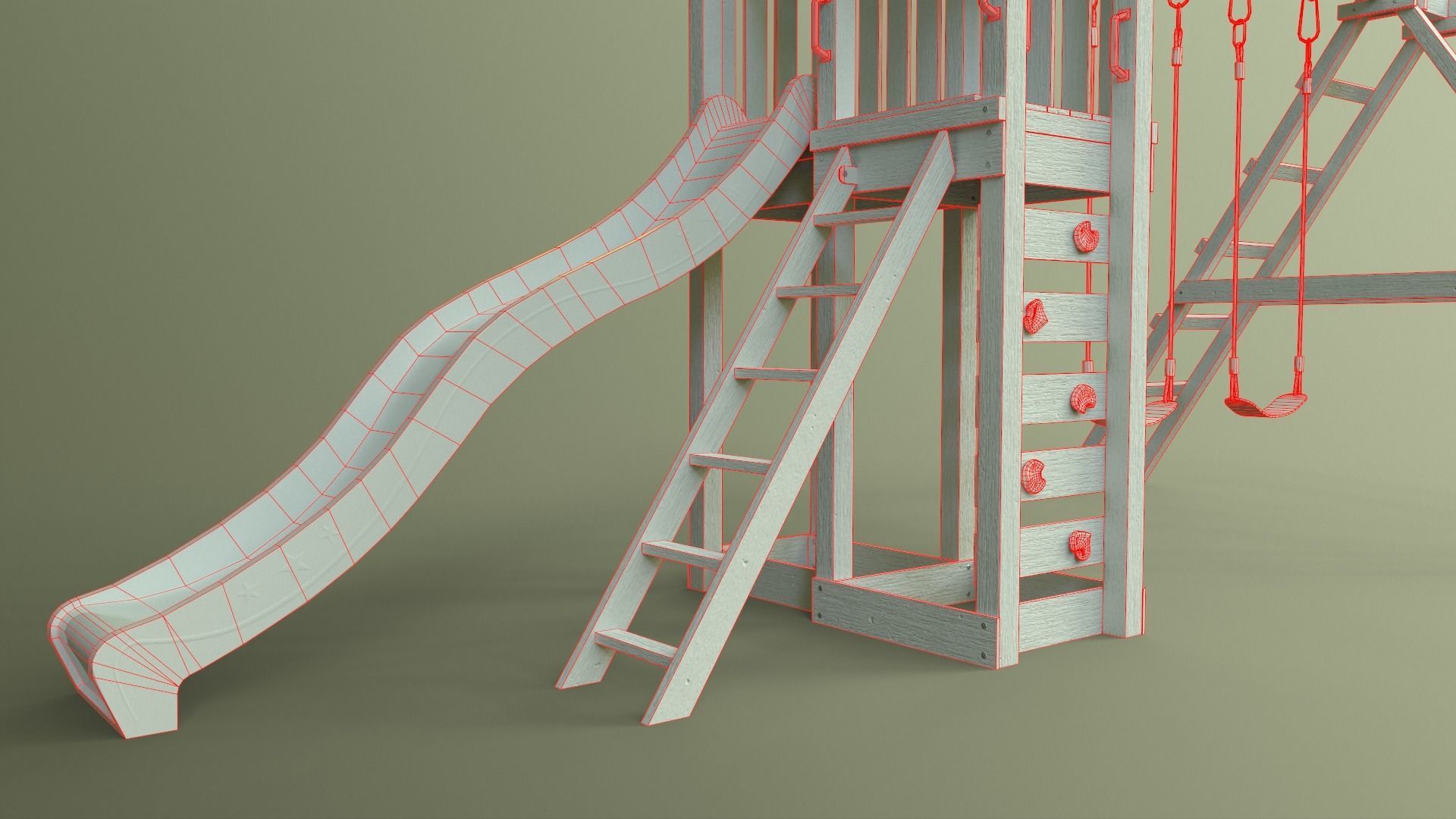 PBR Playground Jungle Gym 03 Low-poly 3D model_47