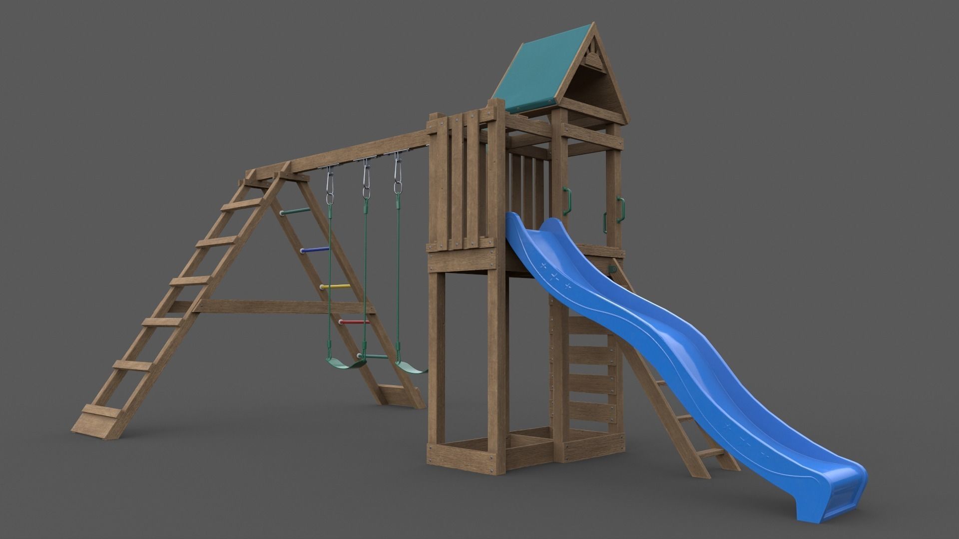 PBR Playground Jungle Gym 03 Low-poly 3D model_22