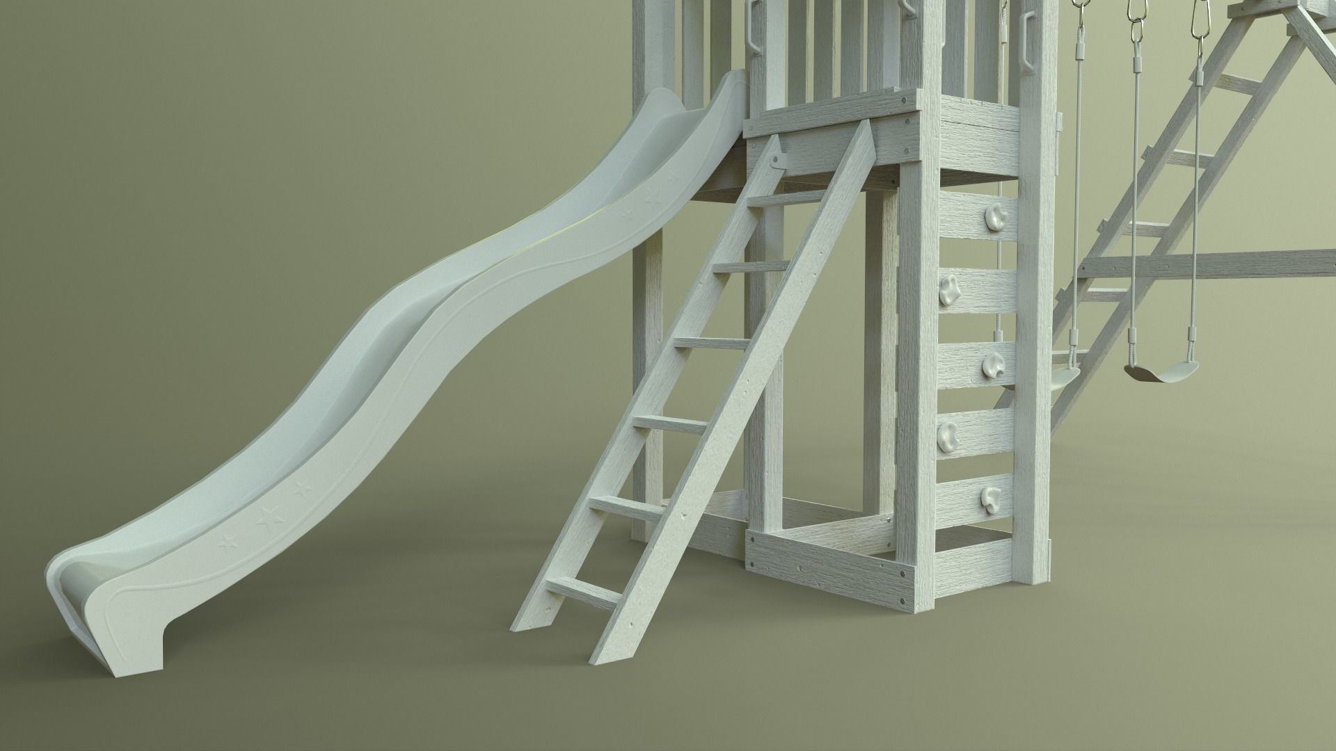 PBR Playground Jungle Gym 03 Low-poly 3D model_42