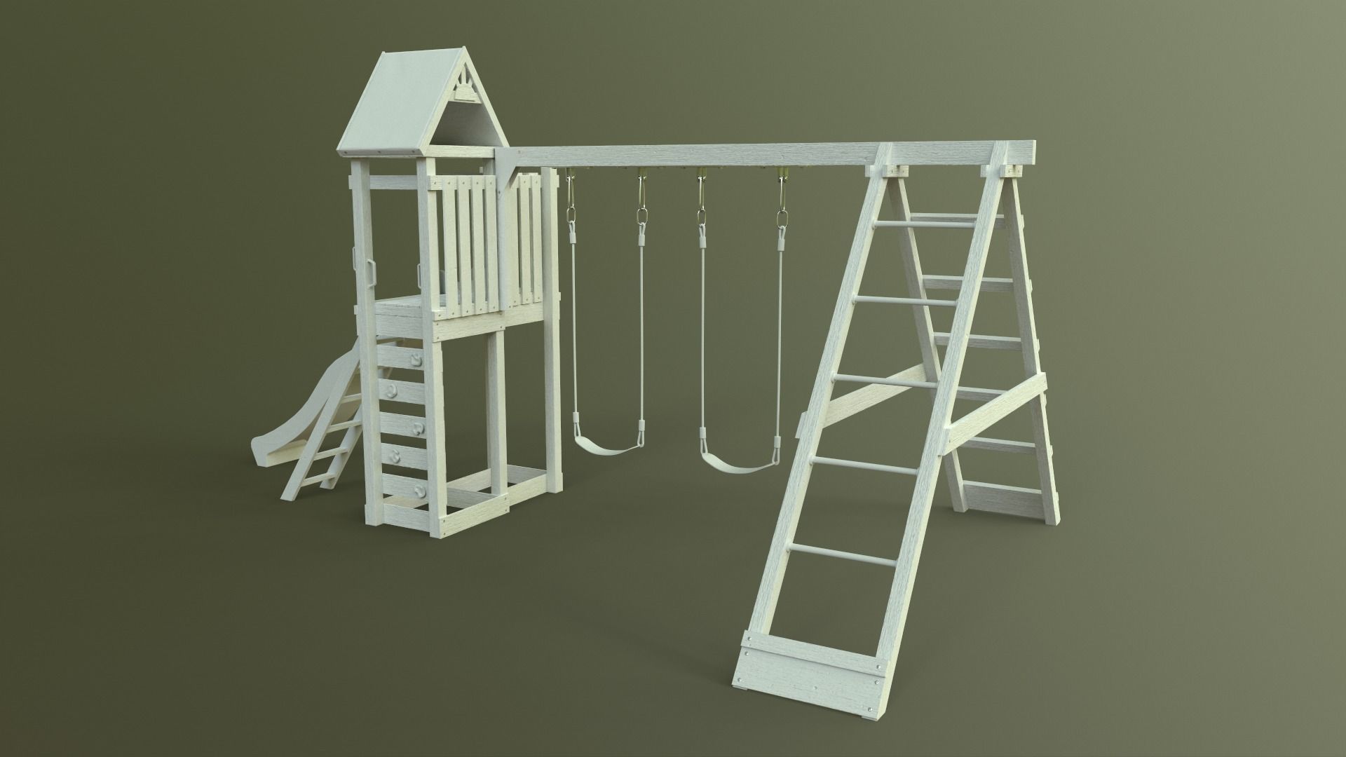 PBR Playground Jungle Gym 03 Low-poly 3D model_40