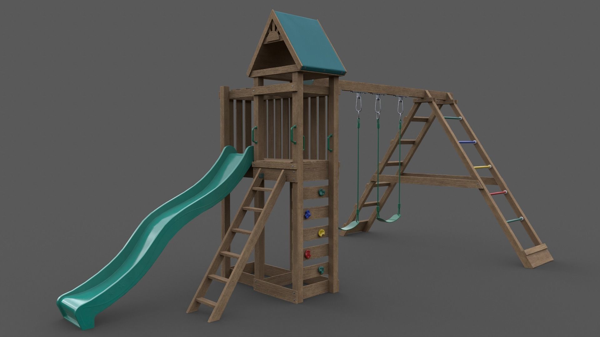 PBR Playground Jungle Gym 03 Low-poly 3D model_6