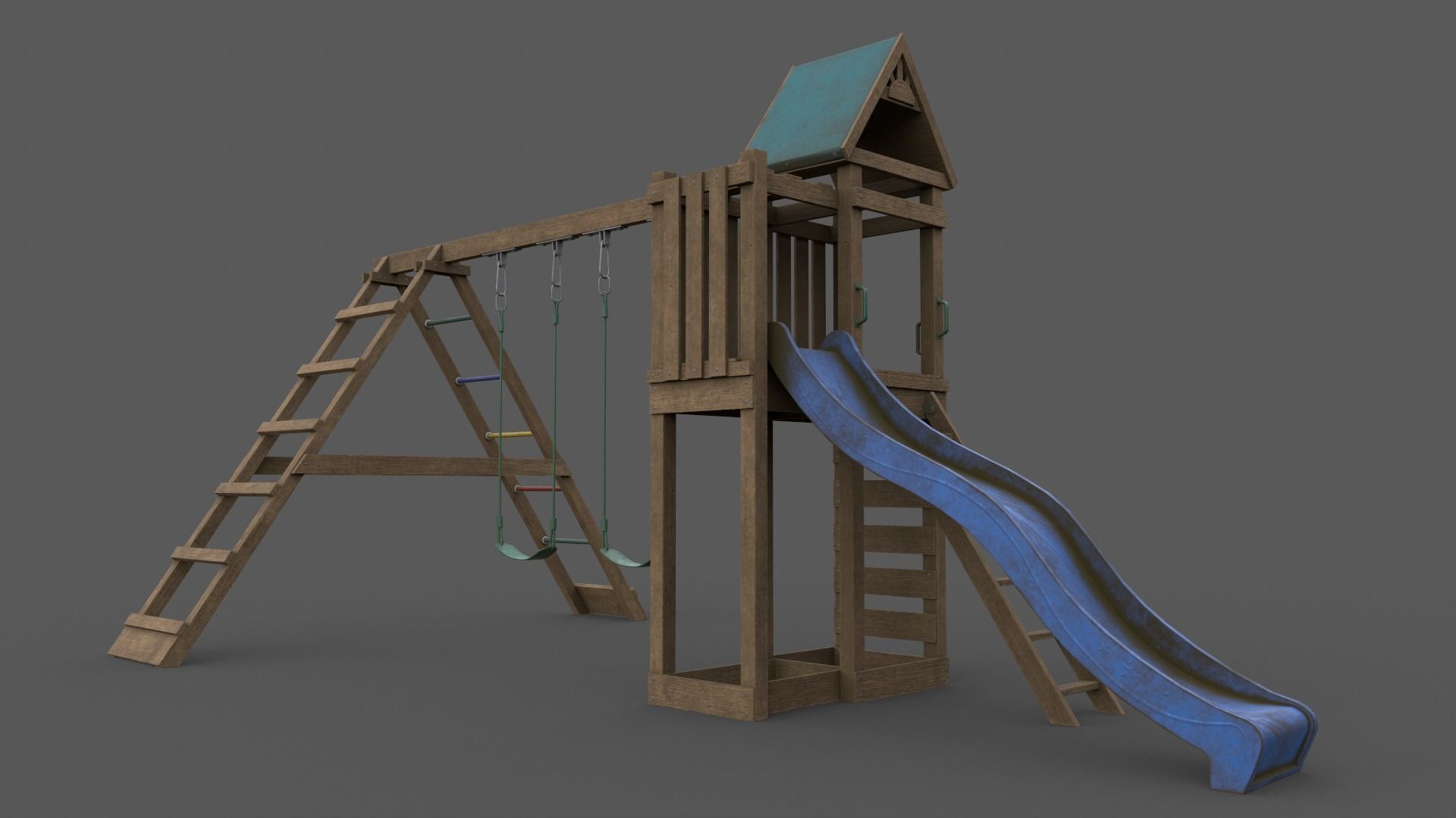 PBR Playground Jungle Gym 03 Low-poly 3D model_23