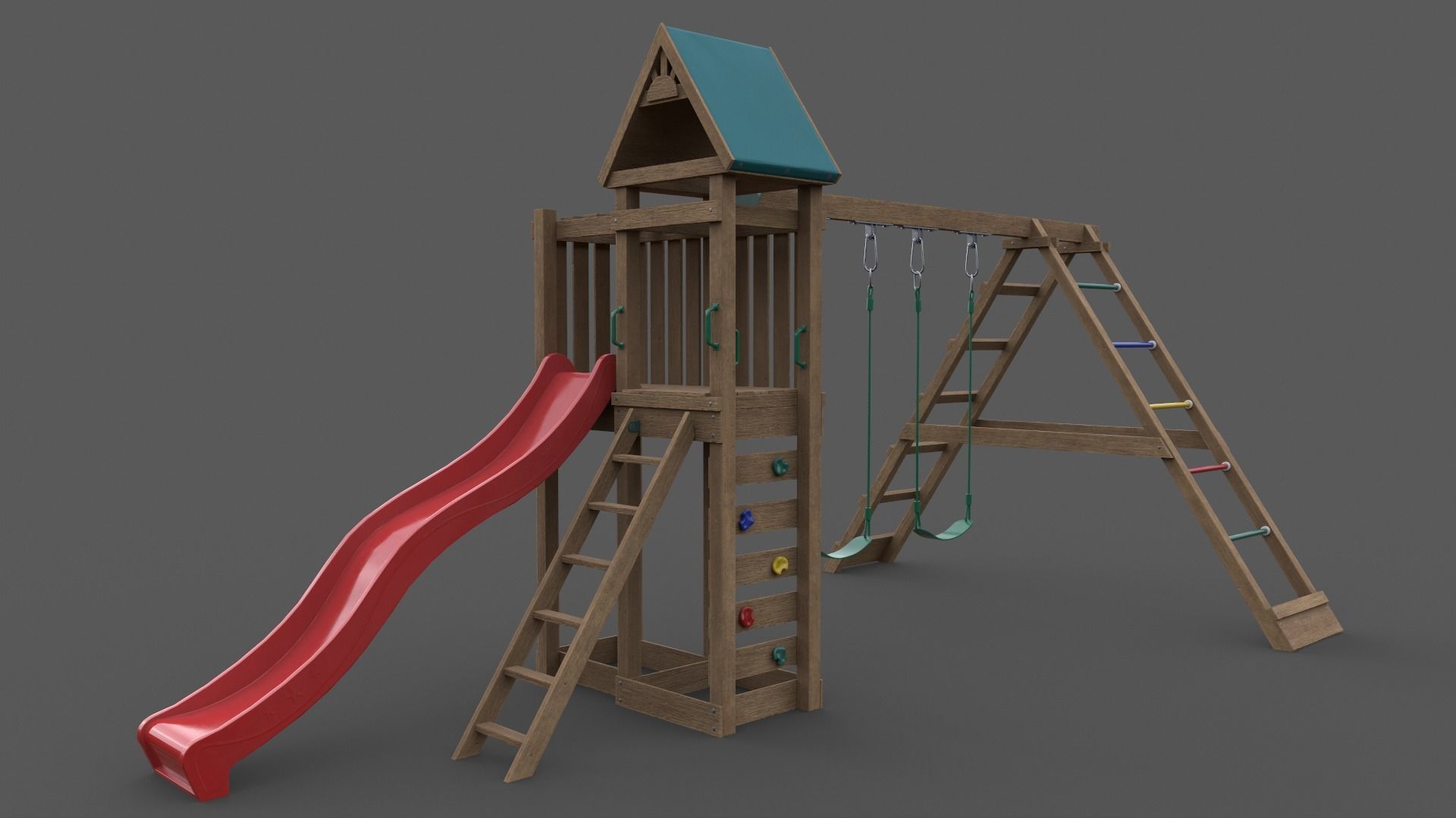 PBR Playground Jungle Gym 03 Low-poly 3D model_14