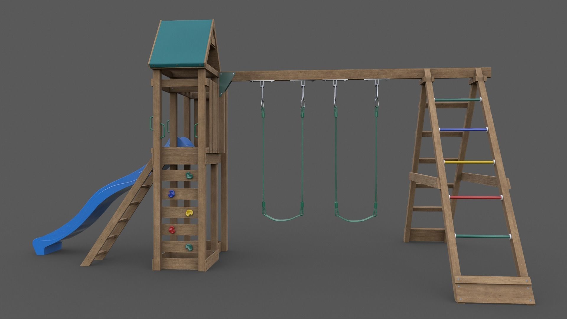 PBR Playground Jungle Gym 03 Low-poly 3D model_28