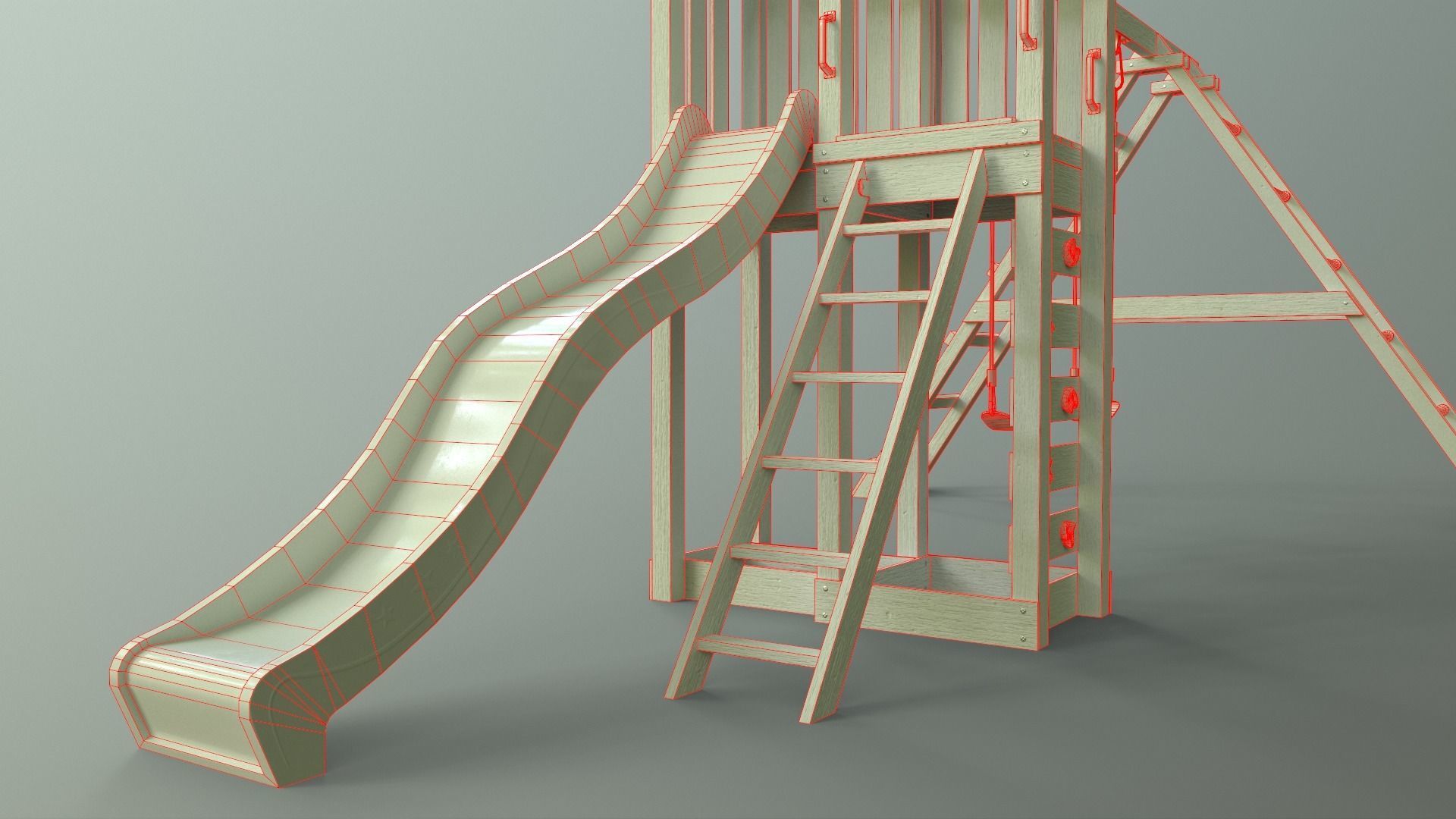 PBR Playground Jungle Gym 03 Low-poly 3D model_46