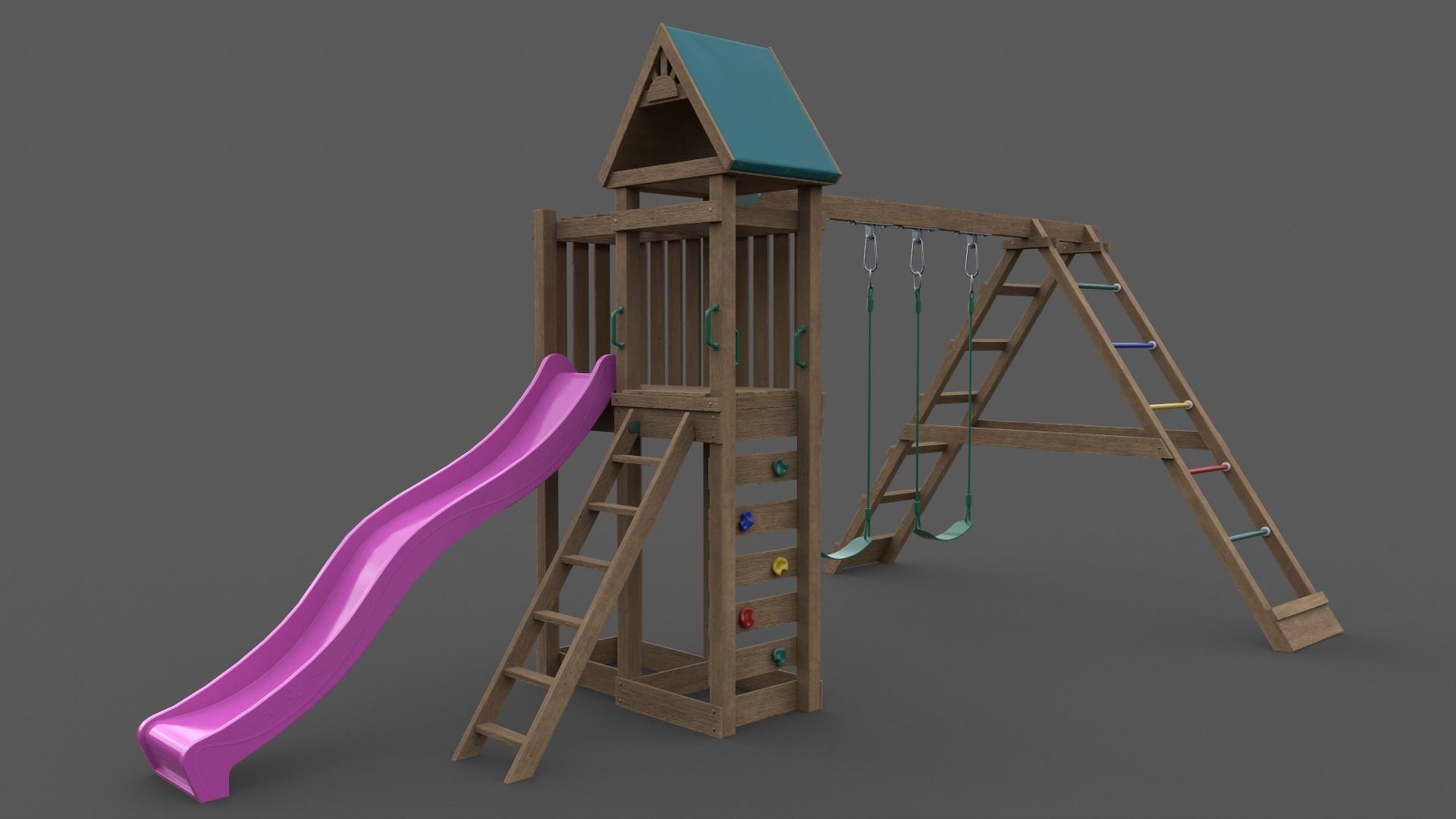 PBR Playground Jungle Gym 03 Low-poly 3D model_10