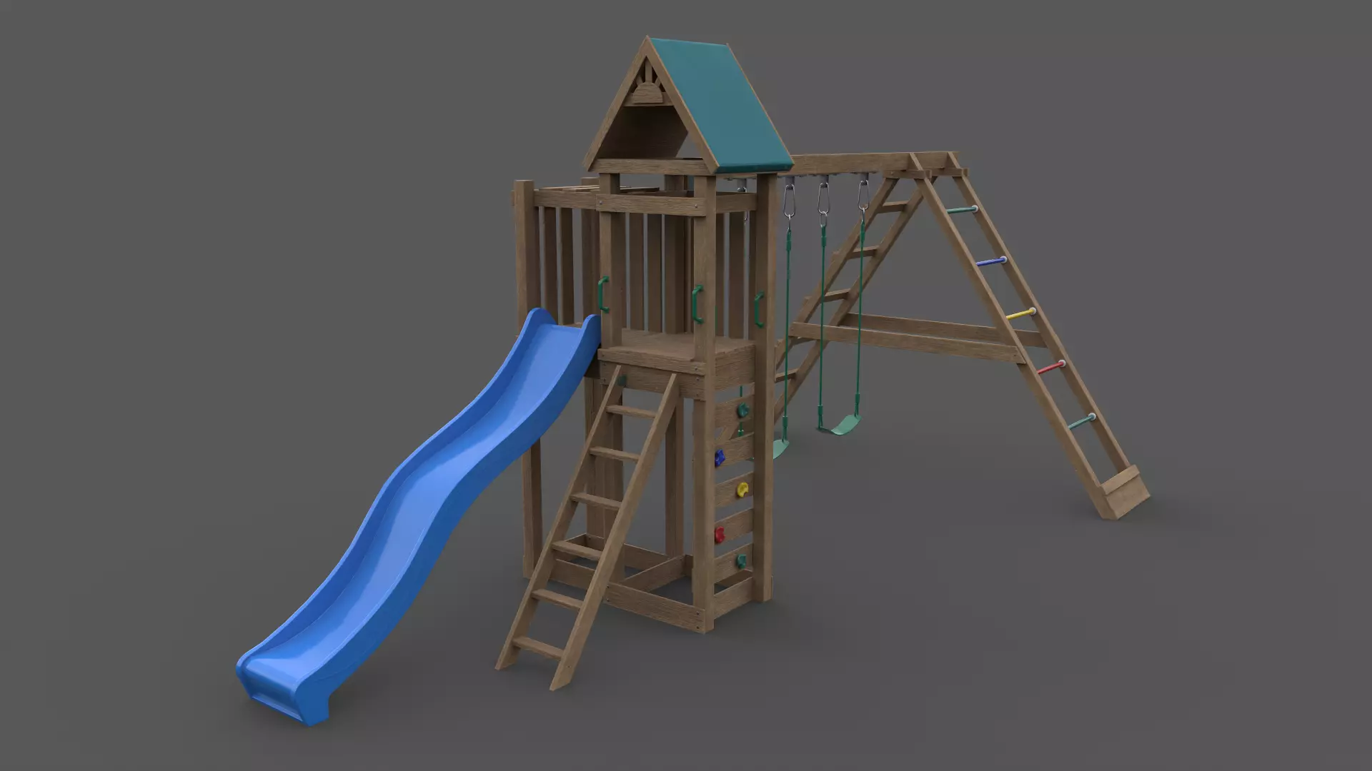 PBR Playground Jungle Gym 03 Low-poly 3D model_0