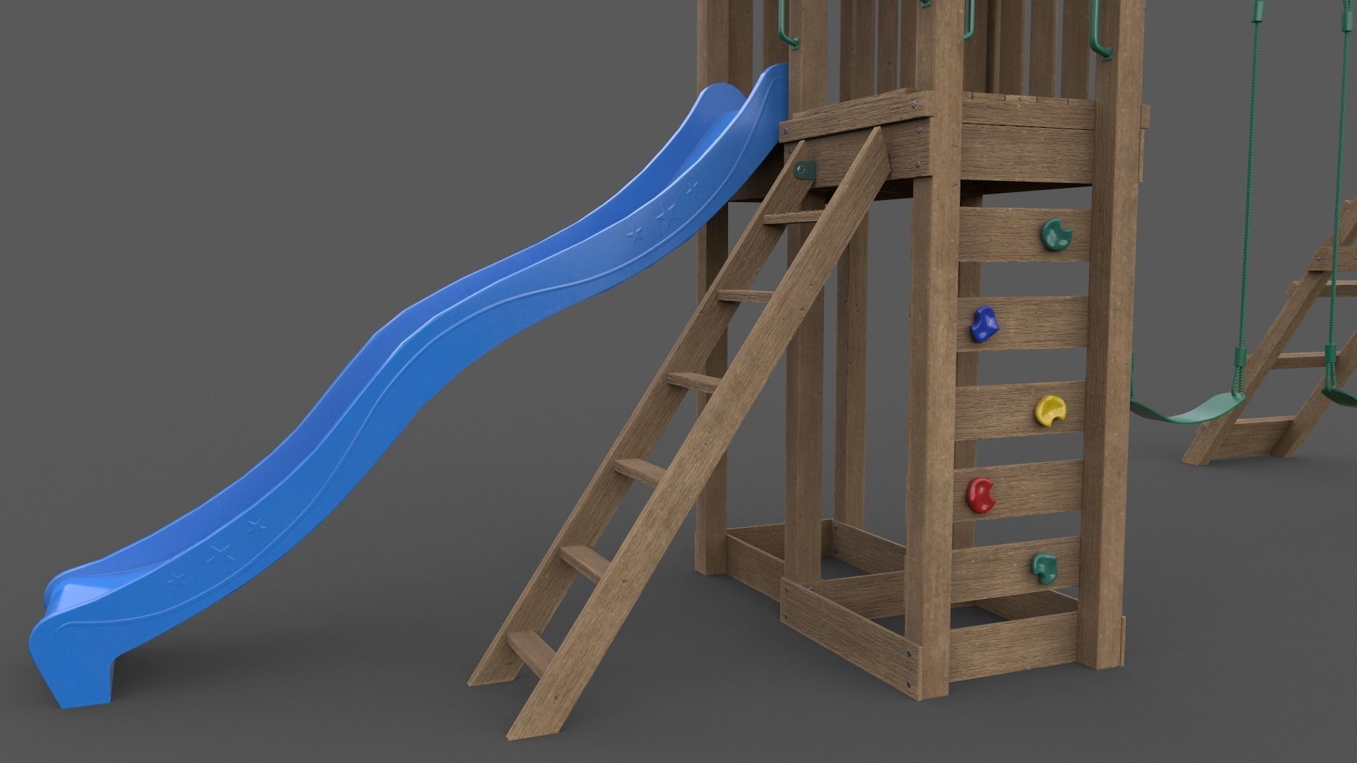 PBR Playground Jungle Gym 03 Low-poly 3D model_26