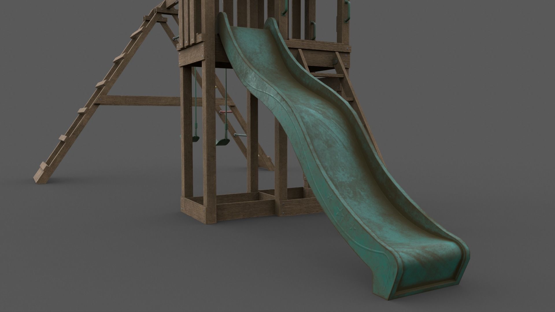 PBR Playground Jungle Gym 03 Low-poly 3D model_35