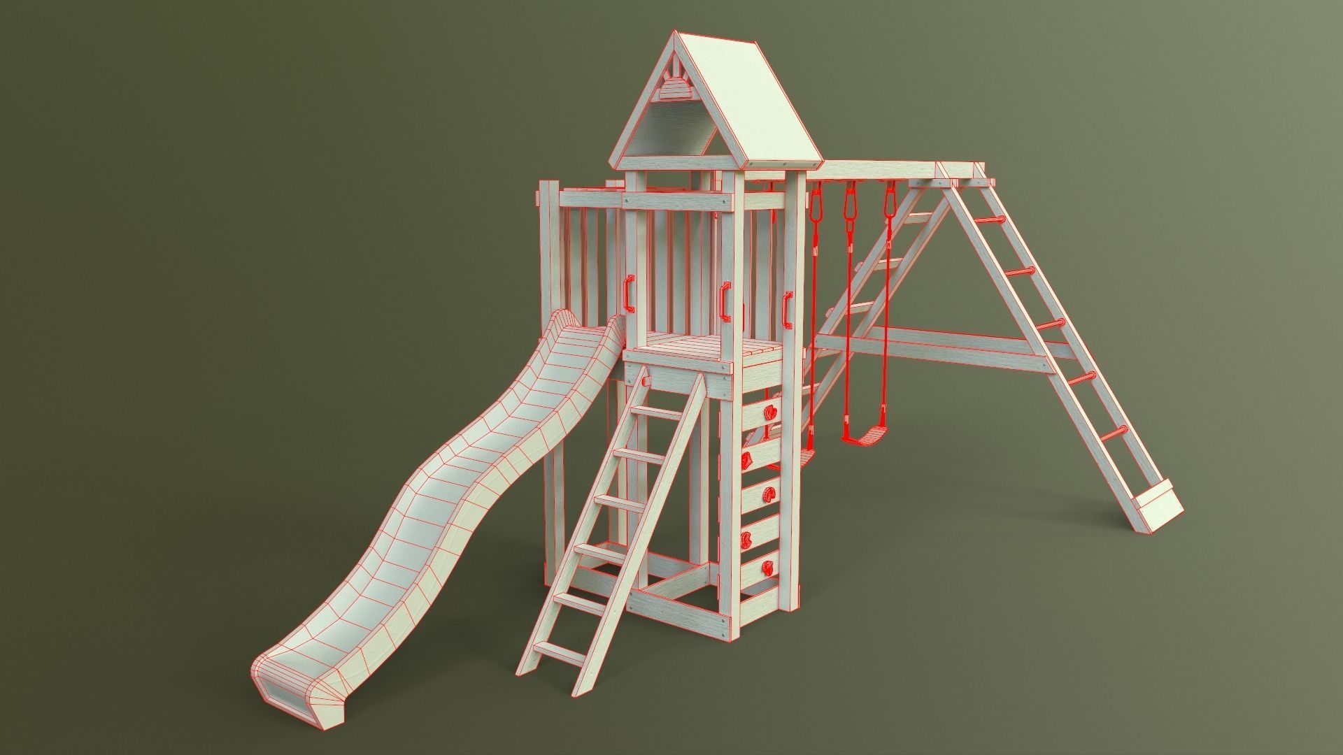 PBR Playground Jungle Gym 03 Low-poly 3D model_43