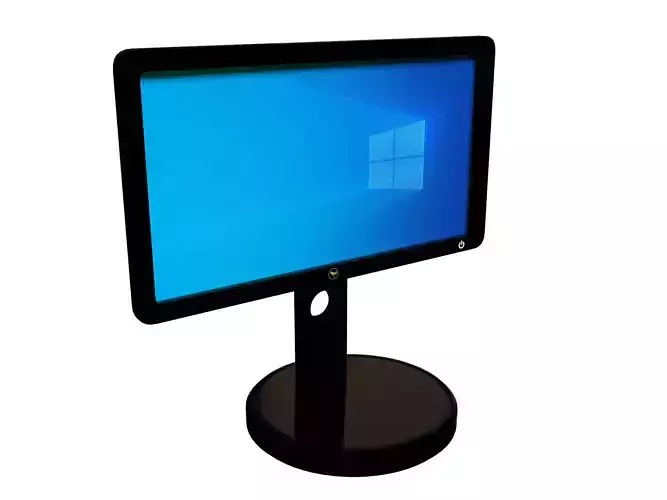 Computer Monitor Low-poly 3D model