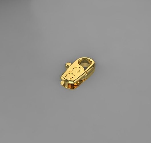 Lock Lobster For Chains and Bracelets 3D model Carrera y Carrera 3D print model
