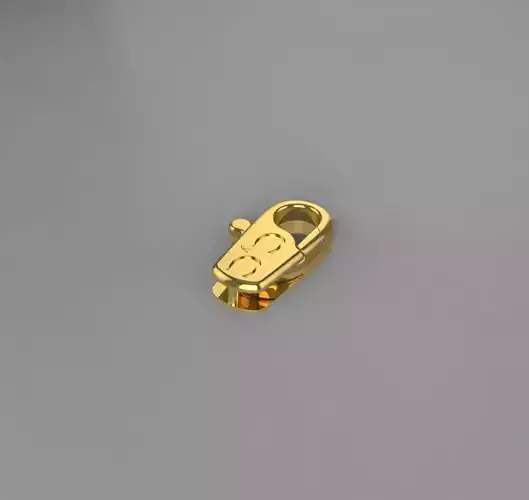 Lock Lobster For Chains and Bracelets 3D model Carrera y Carrera