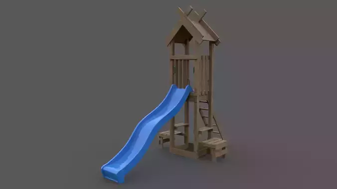 PBR Playground Jungle Gym 04 Low-poly 3D model