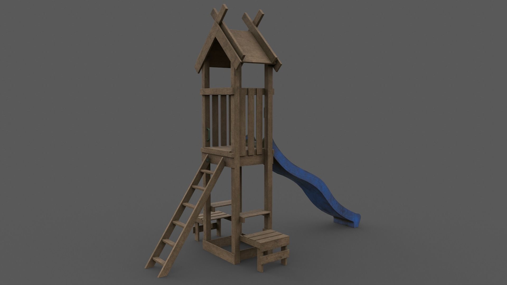 PBR Playground Jungle Gym 04 Low-poly 3D model_21