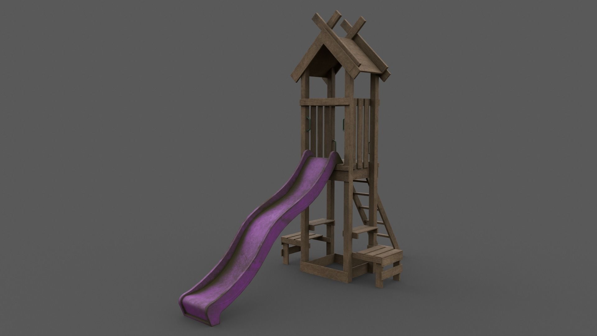 PBR Playground Jungle Gym 04 Low-poly 3D model_13