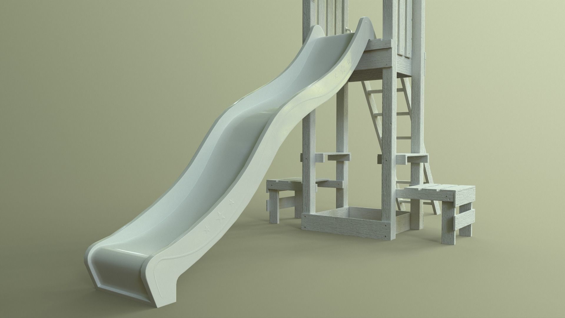 PBR Playground Jungle Gym 04 Low-poly 3D model_36
