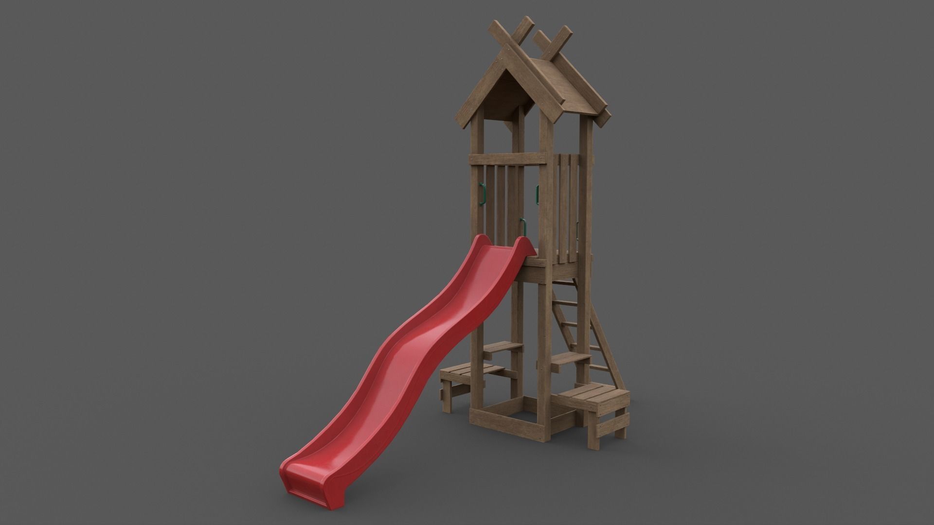 PBR Playground Jungle Gym 04 Low-poly 3D model_14