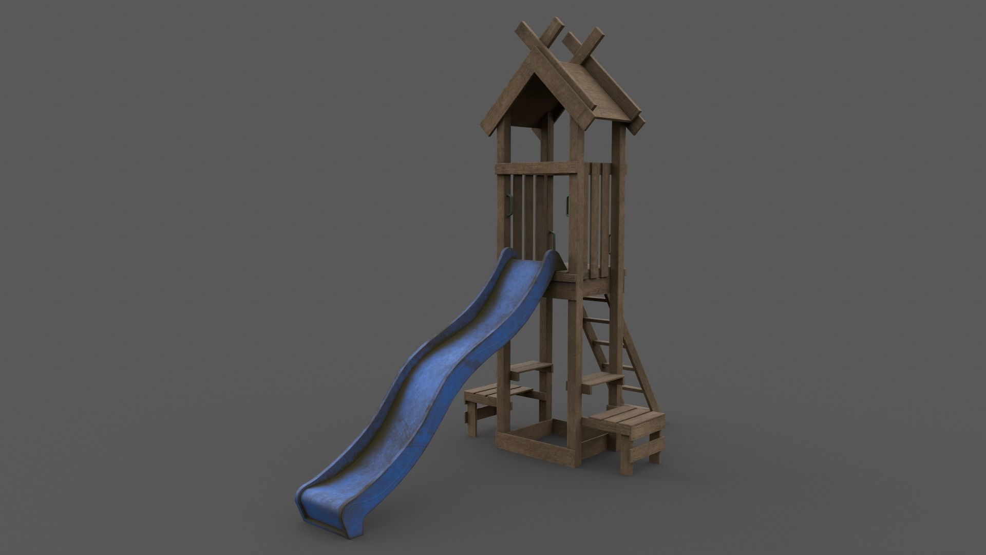PBR Playground Jungle Gym 04 Low-poly 3D model_3