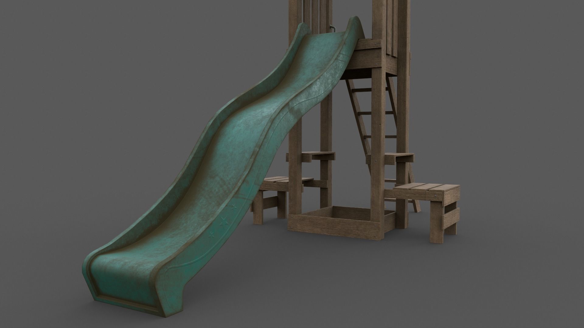 PBR Playground Jungle Gym 04 Low-poly 3D model_29