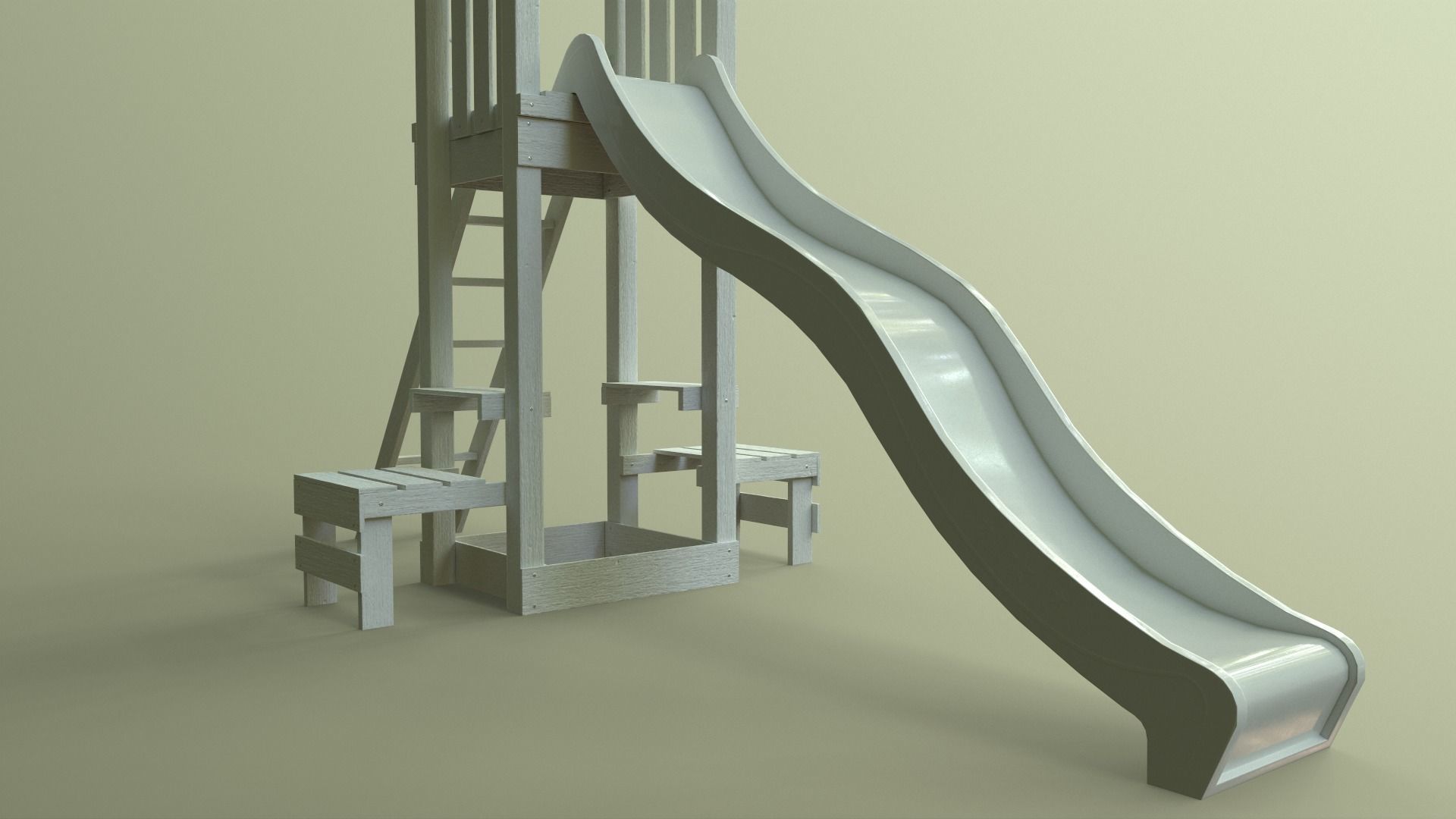 PBR Playground Jungle Gym 04 Low-poly 3D model_35