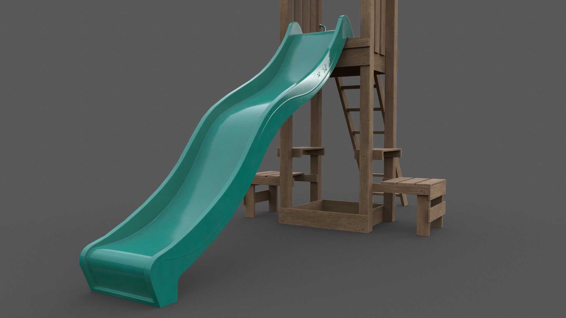 PBR Playground Jungle Gym 04 Low-poly 3D model_28