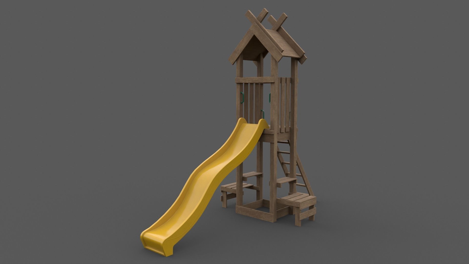 PBR Playground Jungle Gym 04 Low-poly 3D model_16