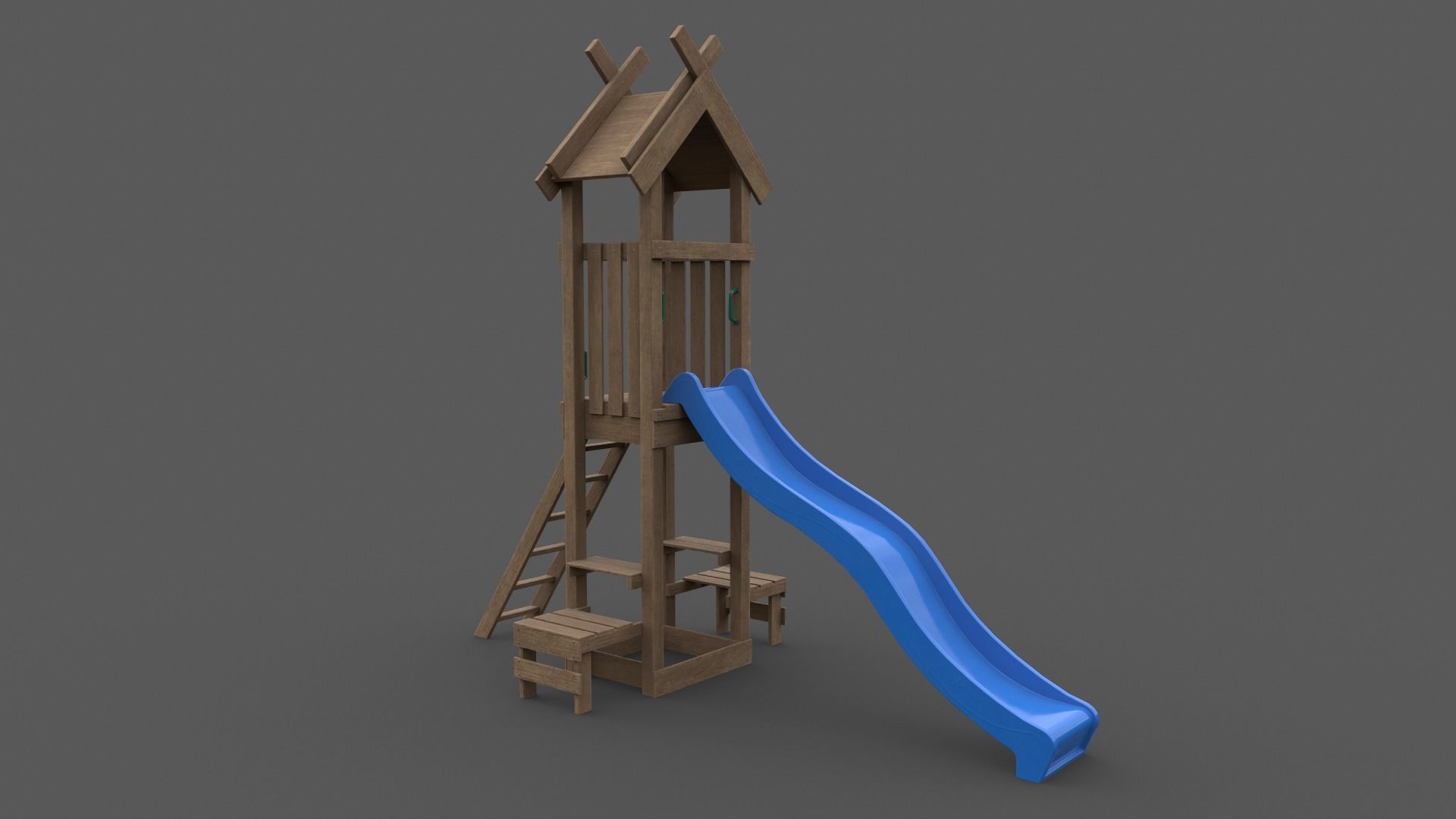 PBR Playground Jungle Gym 04 Low-poly 3D model_18