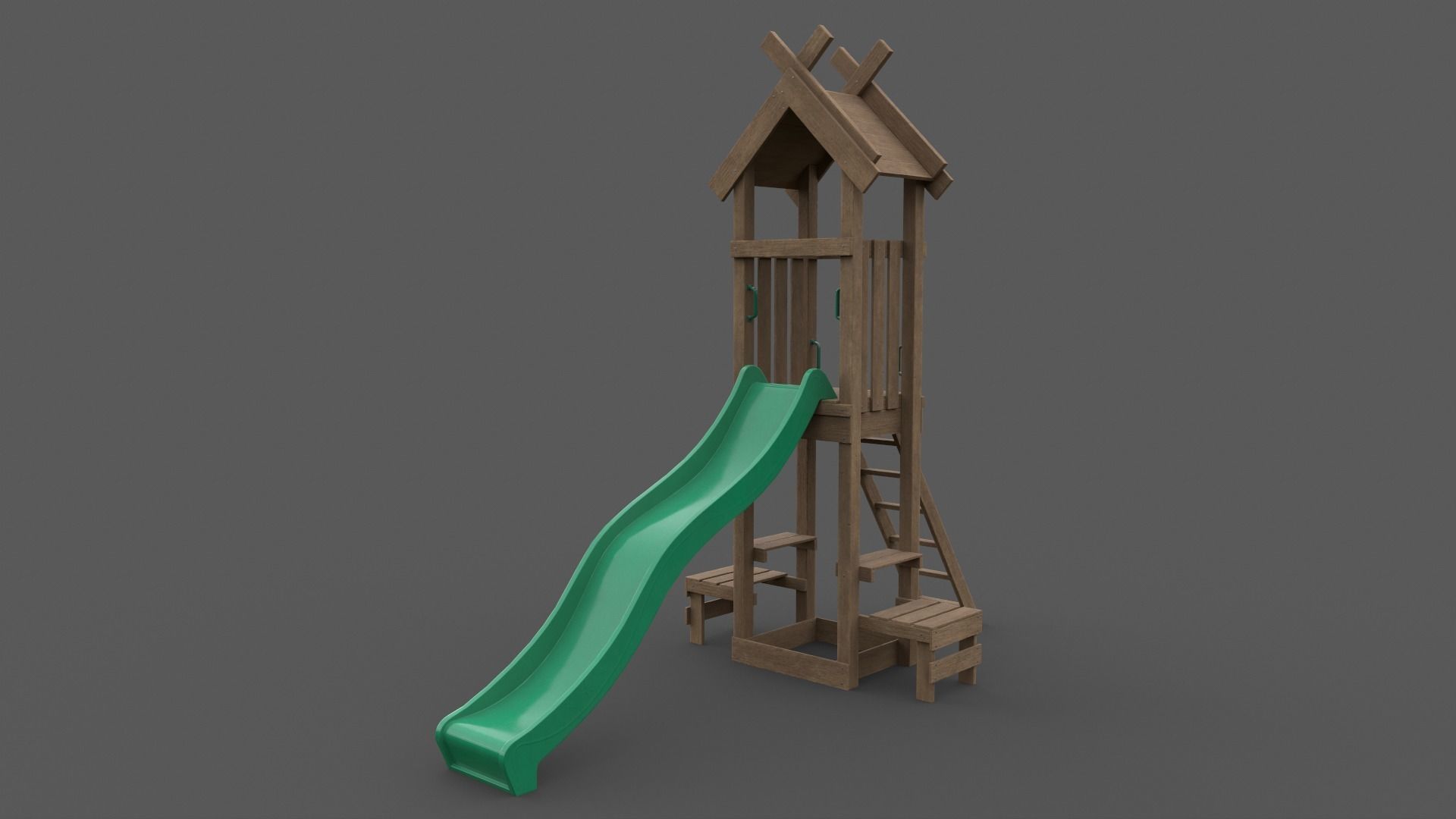 PBR Playground Jungle Gym 04 Low-poly 3D model_8