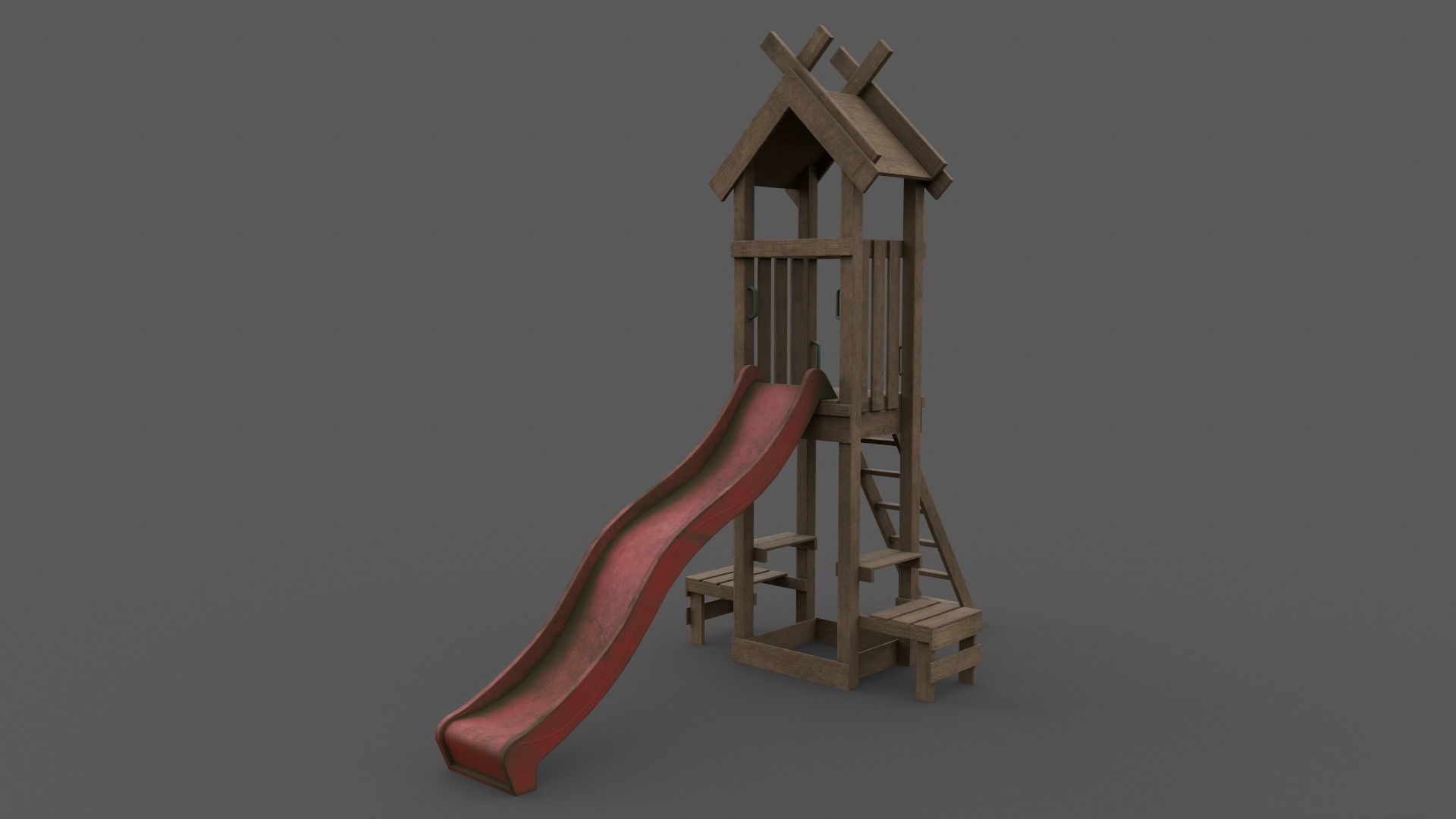 PBR Playground Jungle Gym 04 Low-poly 3D model_15