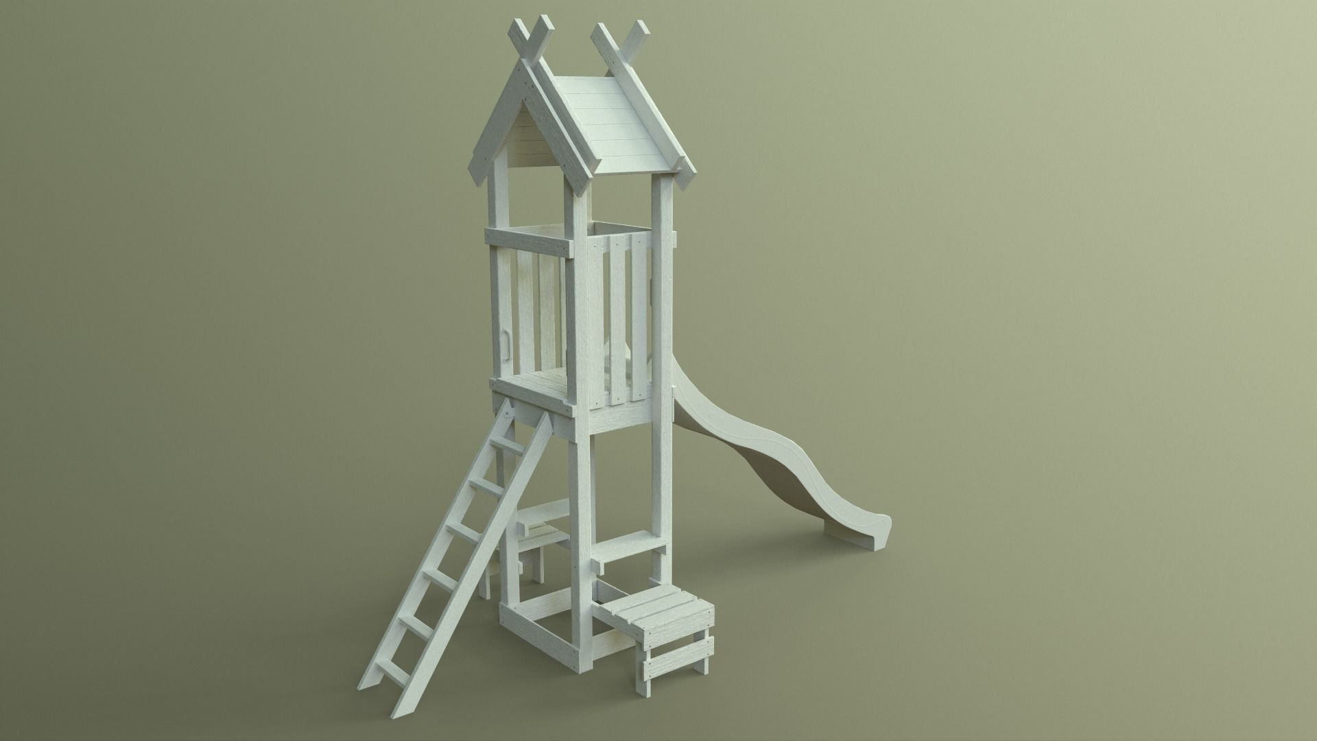 PBR Playground Jungle Gym 04 Low-poly 3D model_34