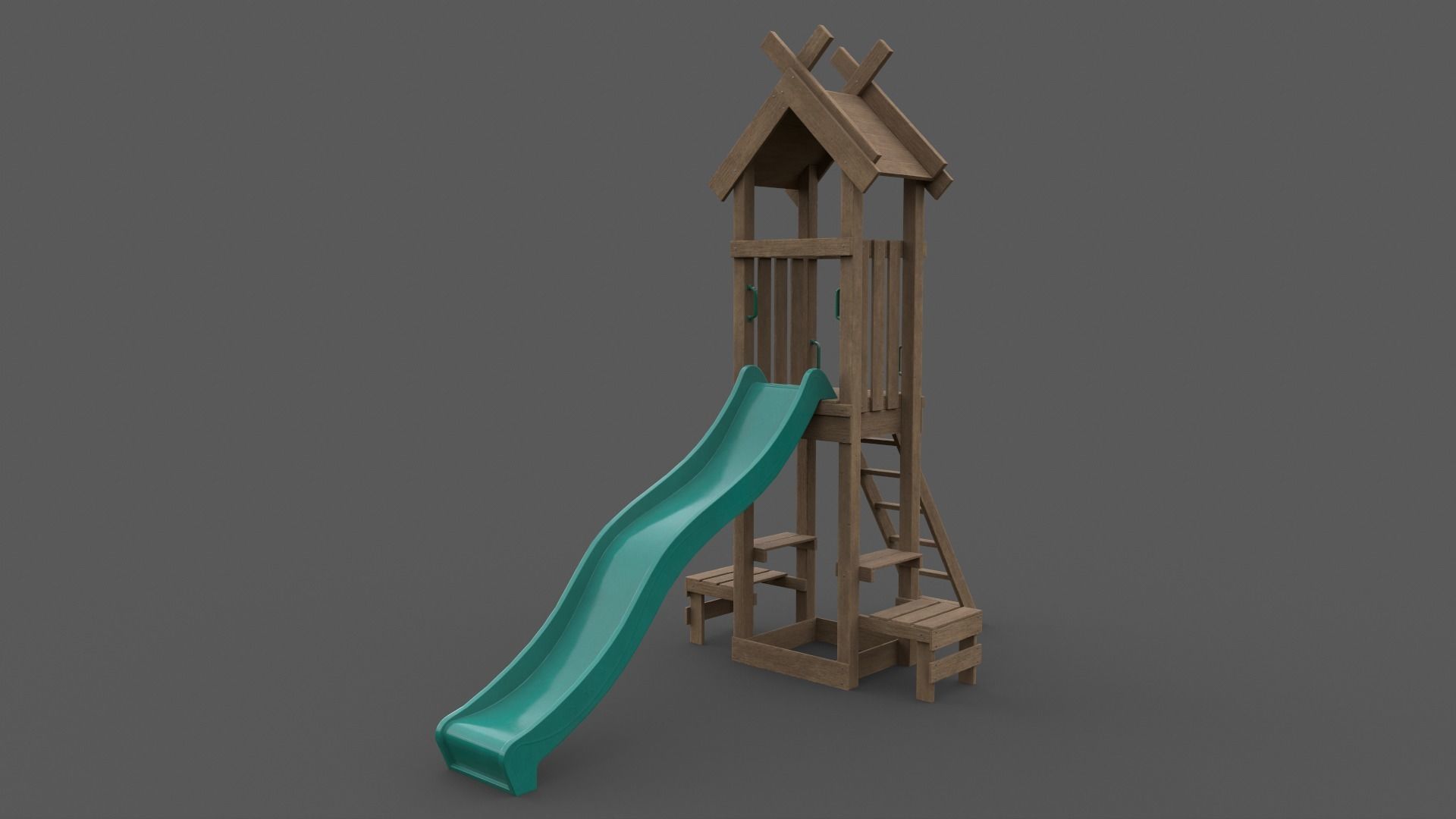 PBR Playground Jungle Gym 04 Low-poly 3D model_6