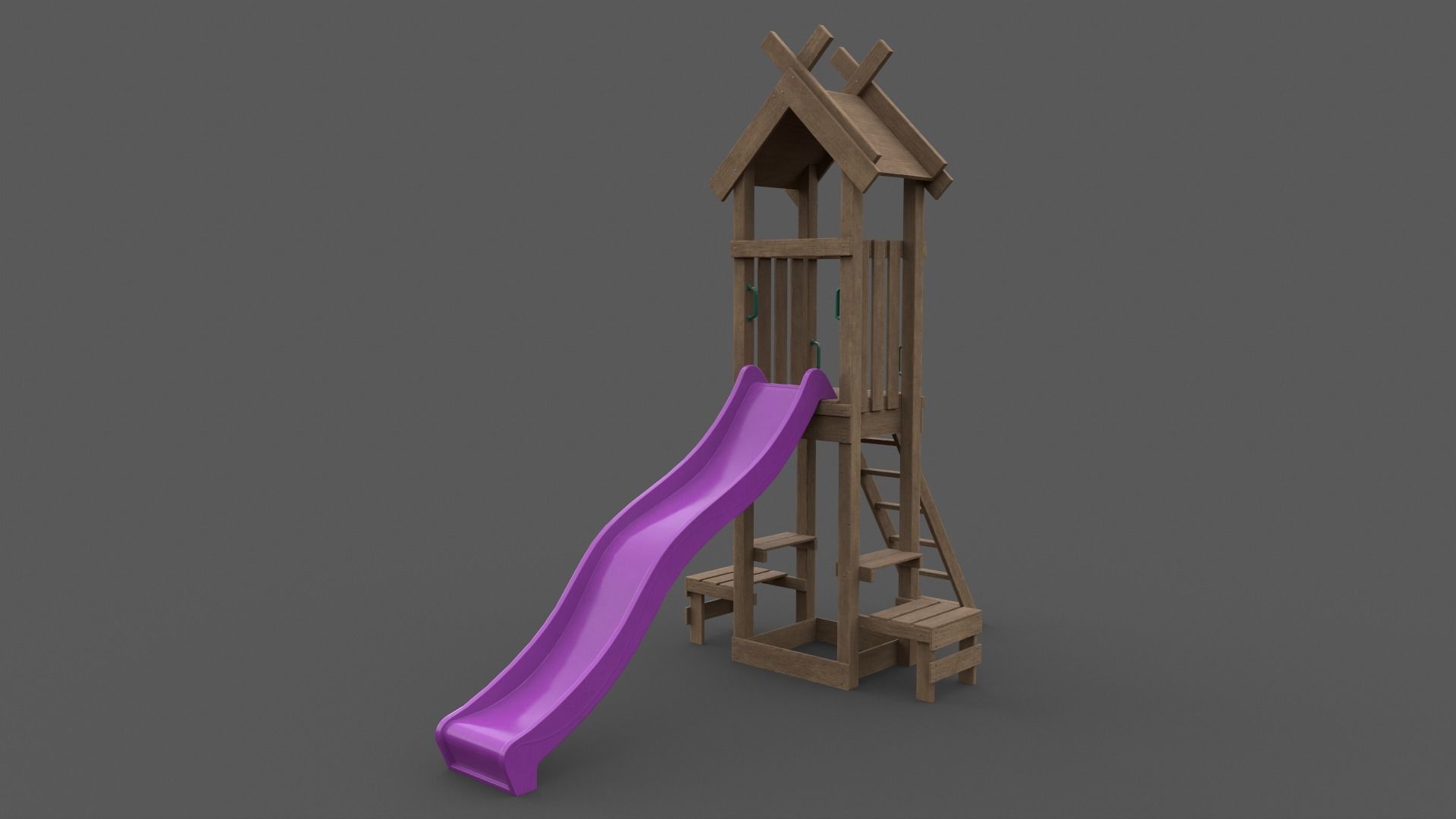 PBR Playground Jungle Gym 04 Low-poly 3D model_12